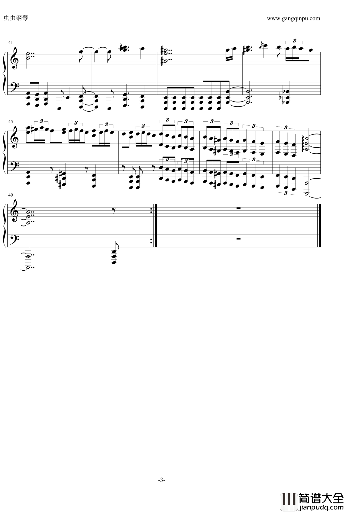 合金弹头3沙漠场景BGM钢琴谱_合金弹头