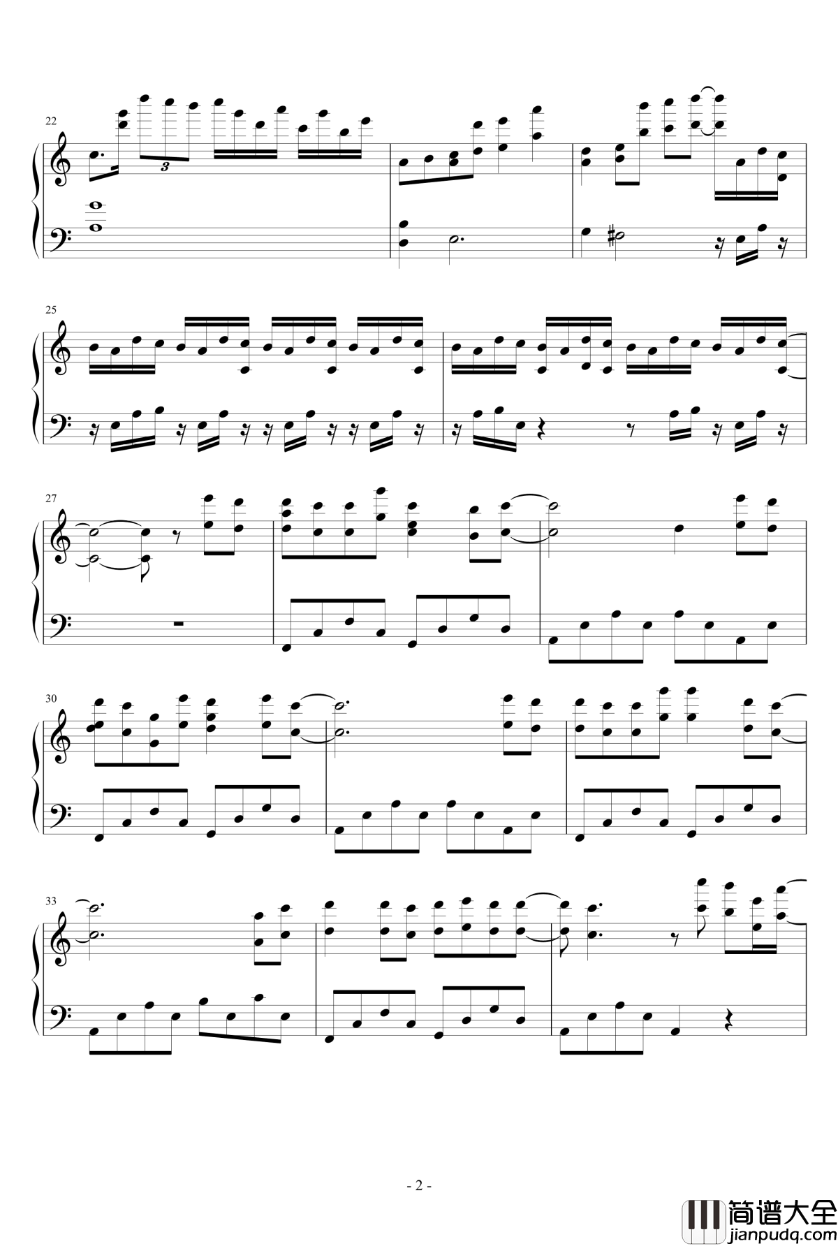 eye_water钢琴谱_进撃的巨人_Attack_On_Titan_泽野弘之