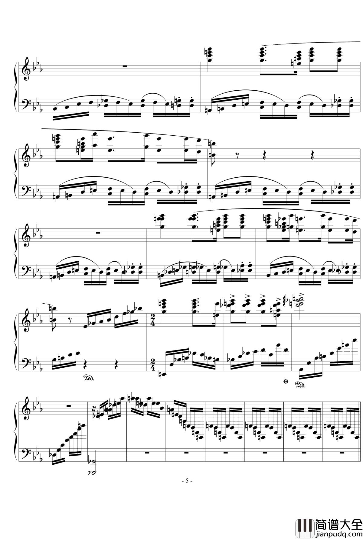 辣妹子变奏曲钢琴谱_流行追梦人