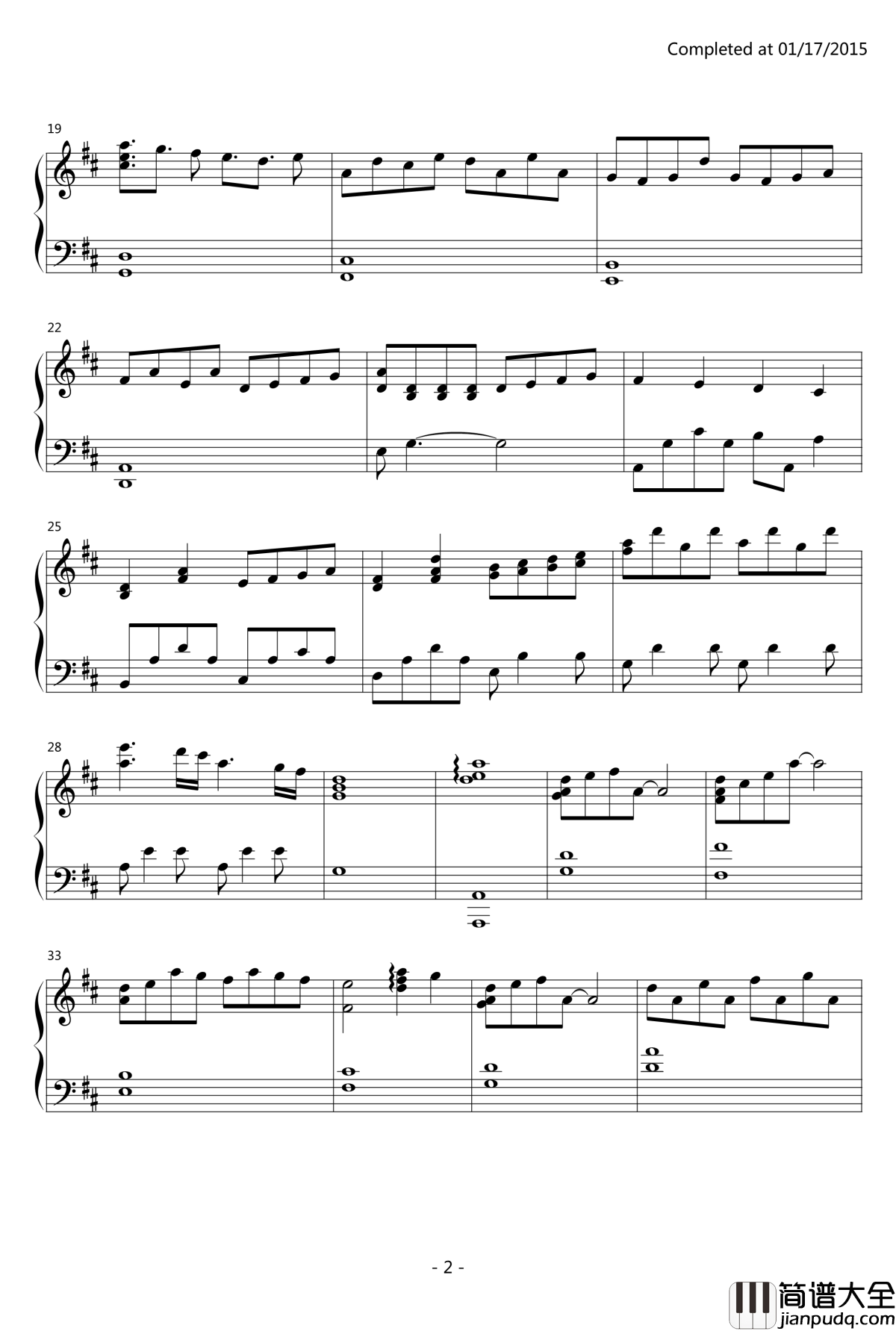 相合傘钢琴谱_月刊少女野崎君OST