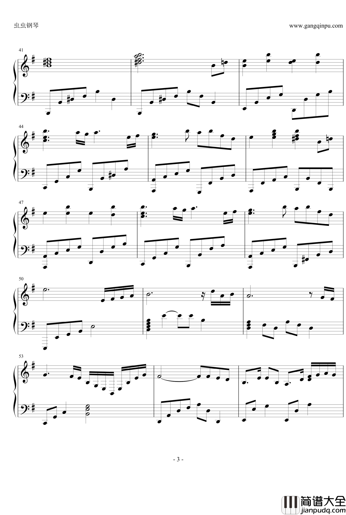 キミガタメ钢琴谱__传颂之物_最终话片尾曲