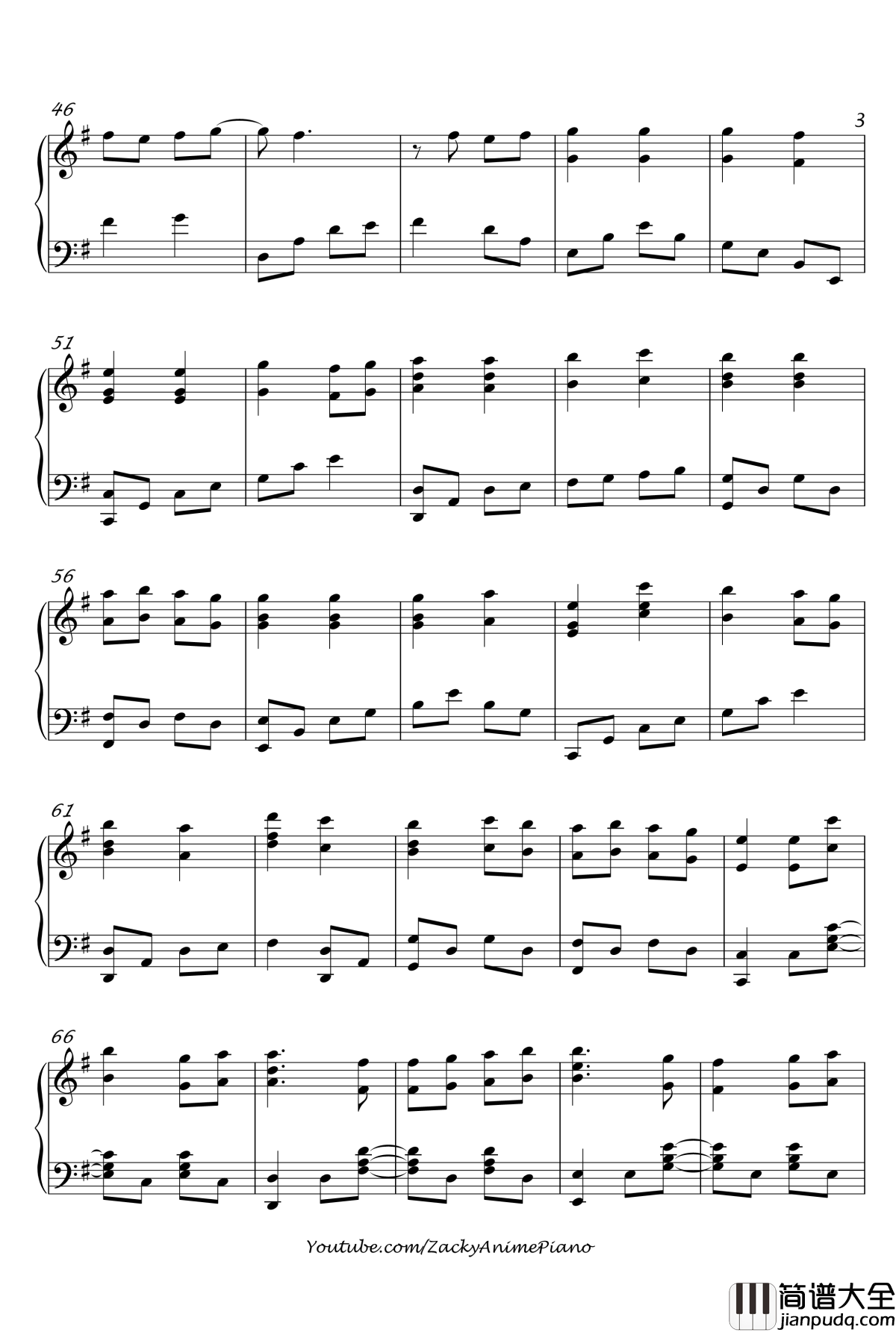 Next_to_You钢琴谱_Zacky_寄生兽OST