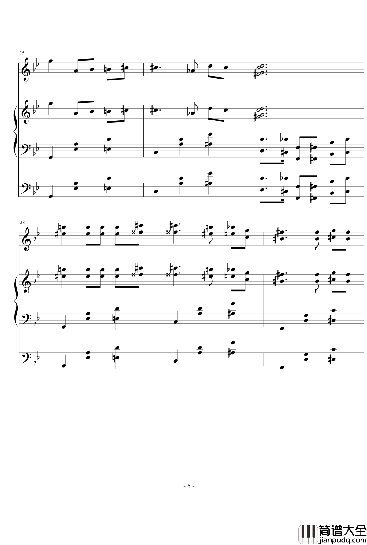 梦中的婚礼钢琴谱_鬼畜配器版_慎入_宋翊樊