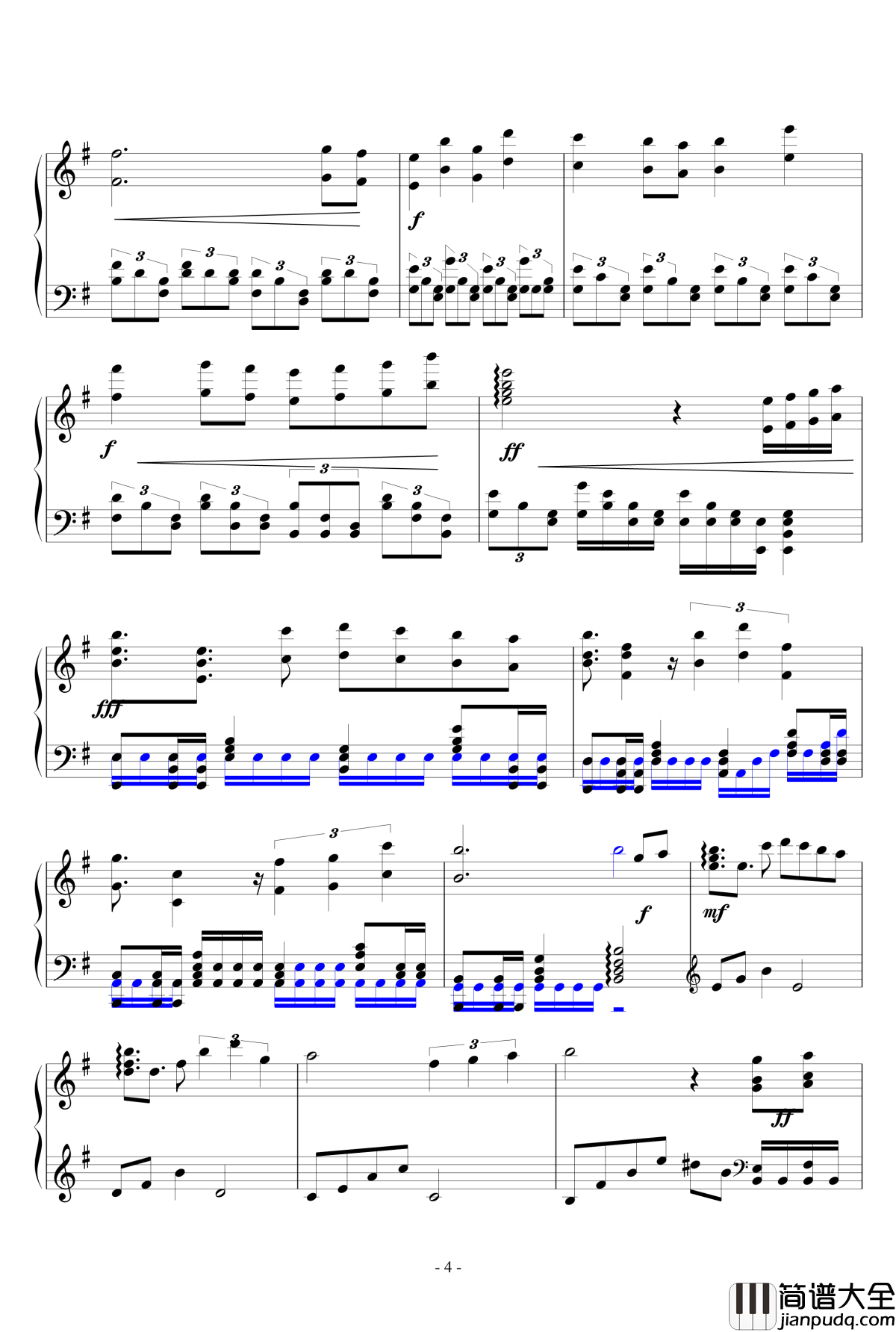 朋友之下钢琴谱_狂音