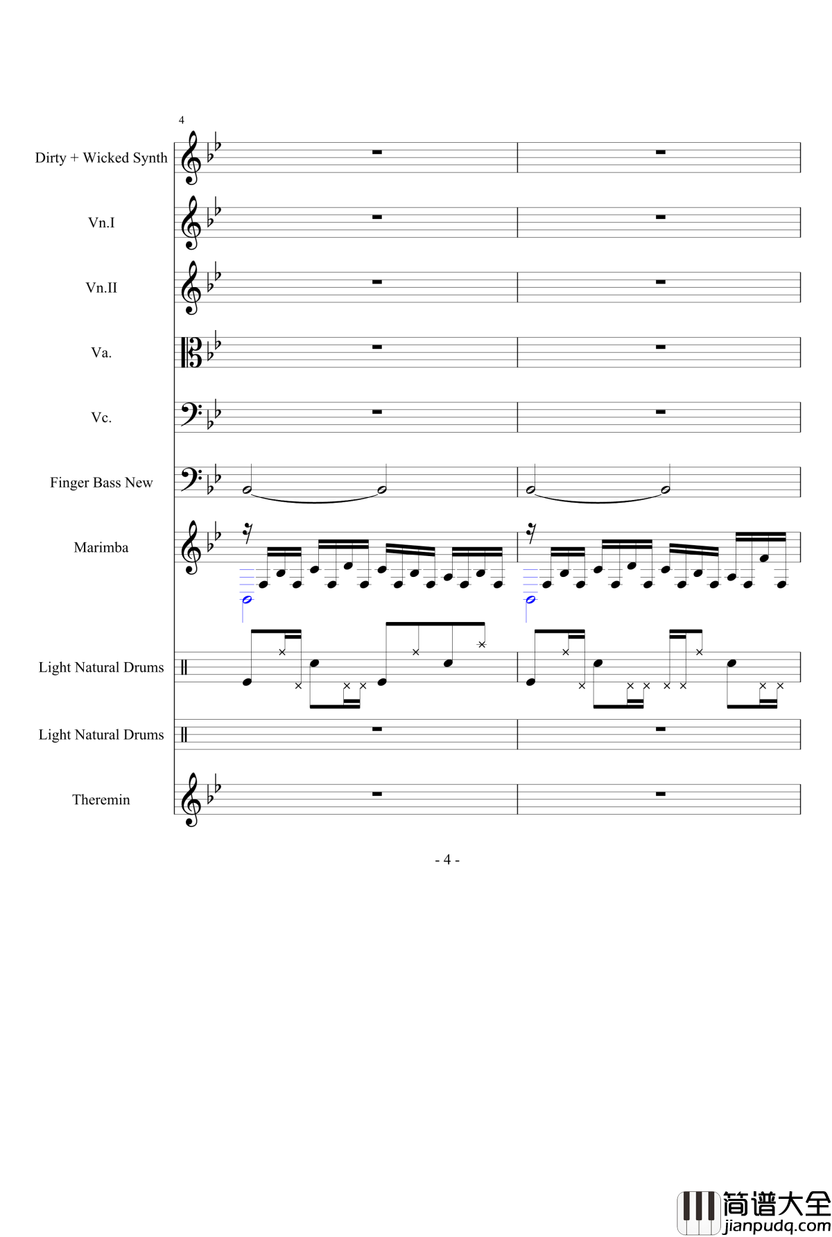 Atlantis钢琴谱_1154105477