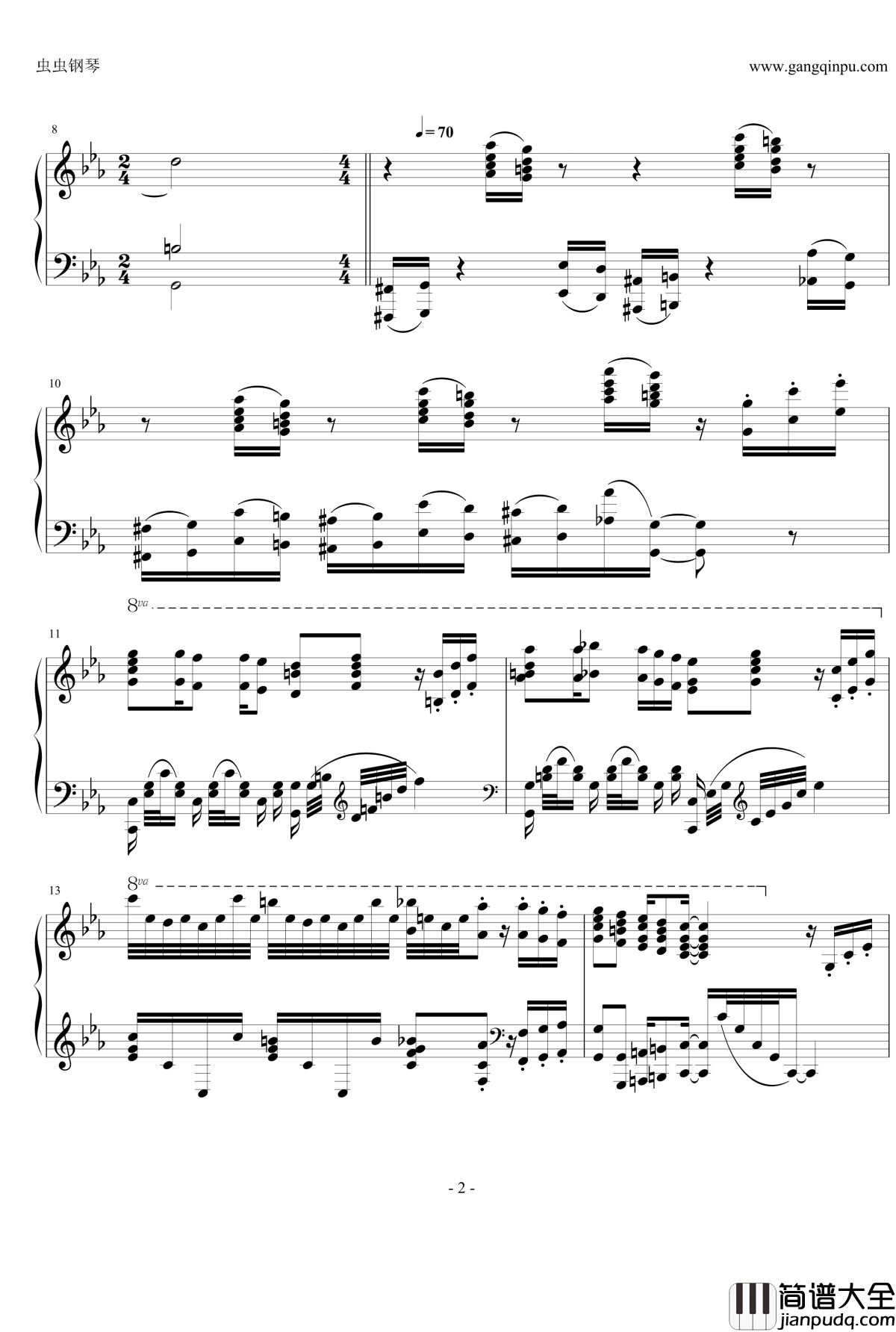 月光传说钢琴谱_Animenz_美少女战士OP