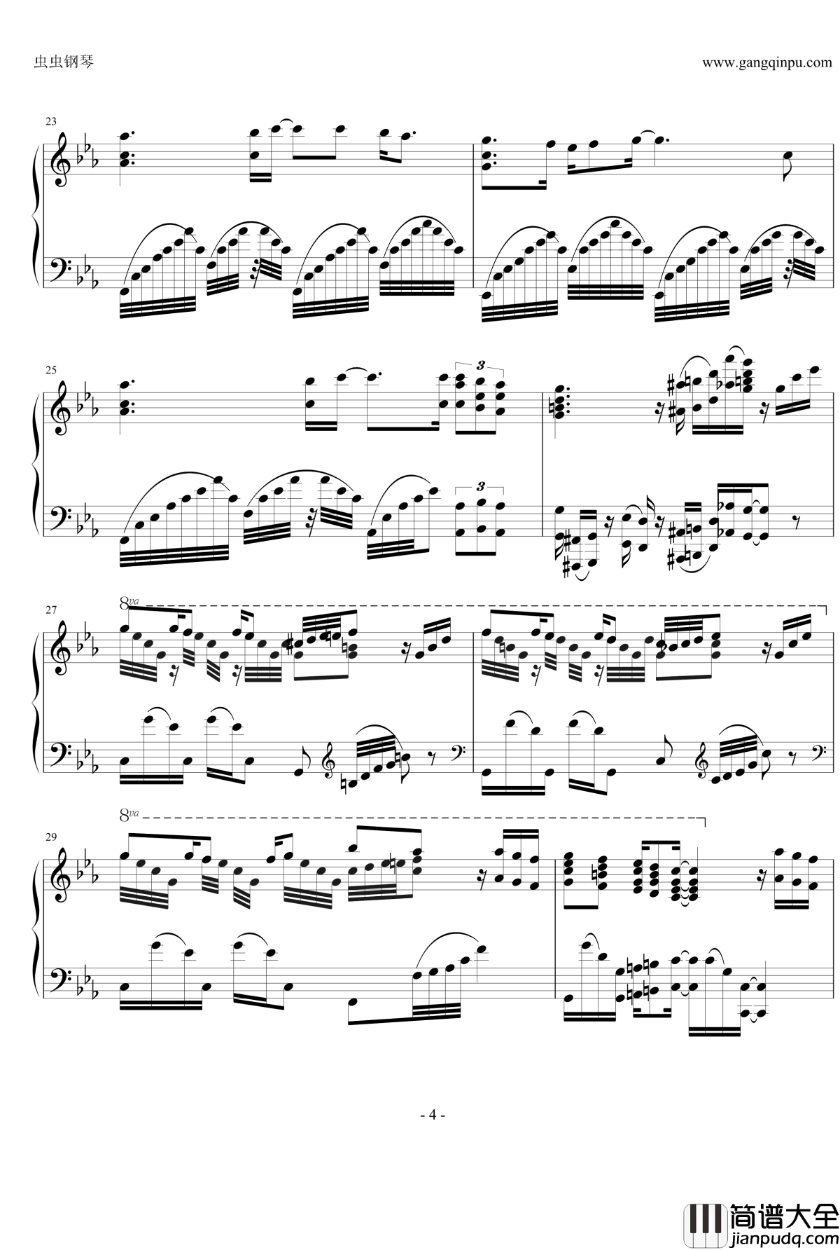 月光传说钢琴谱_Animenz_美少女战士OP