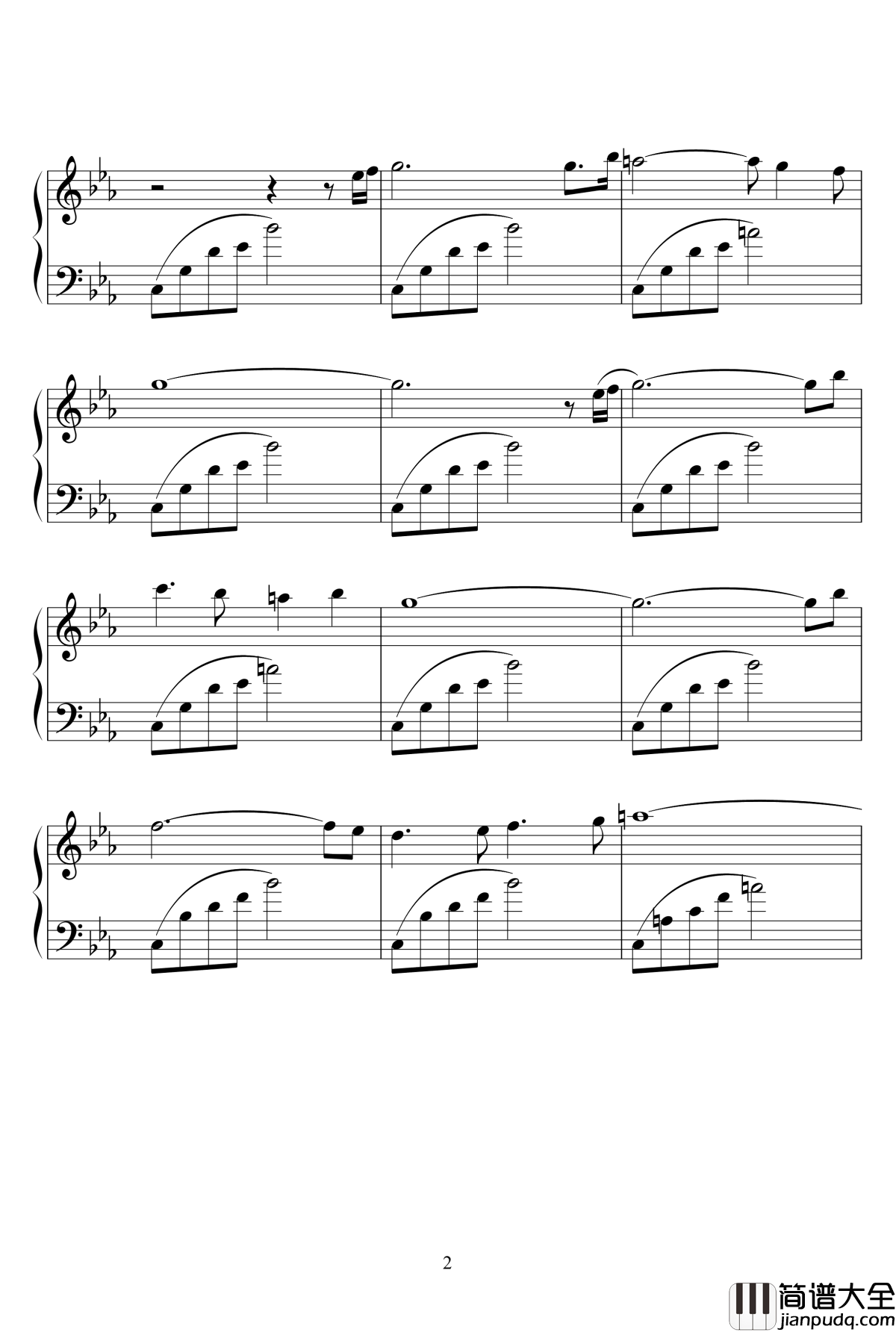 风的传说钢琴谱_风の传说_久石让