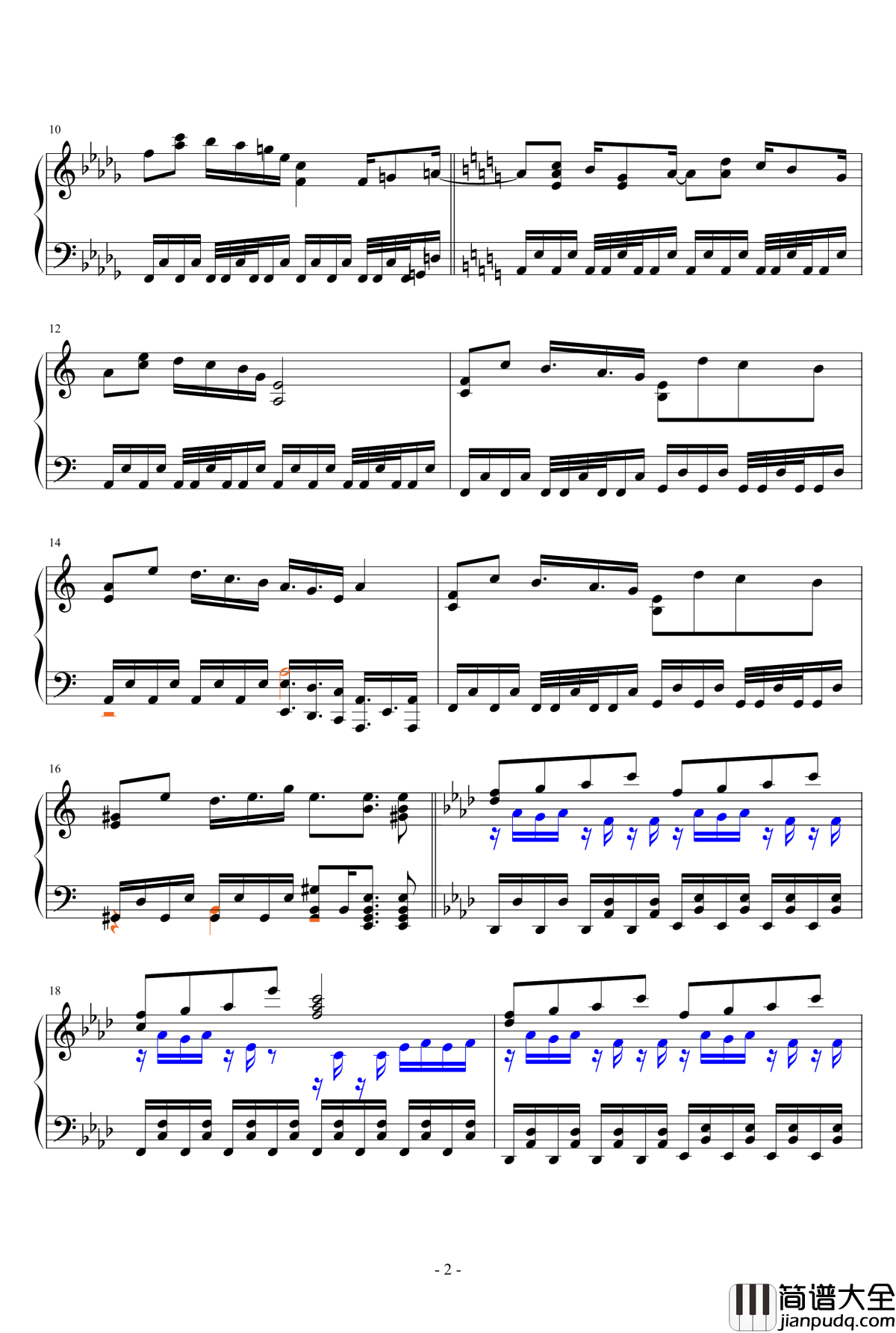 天狗が見ているBlack_Eyes钢琴谱_东方文花帖_东方project