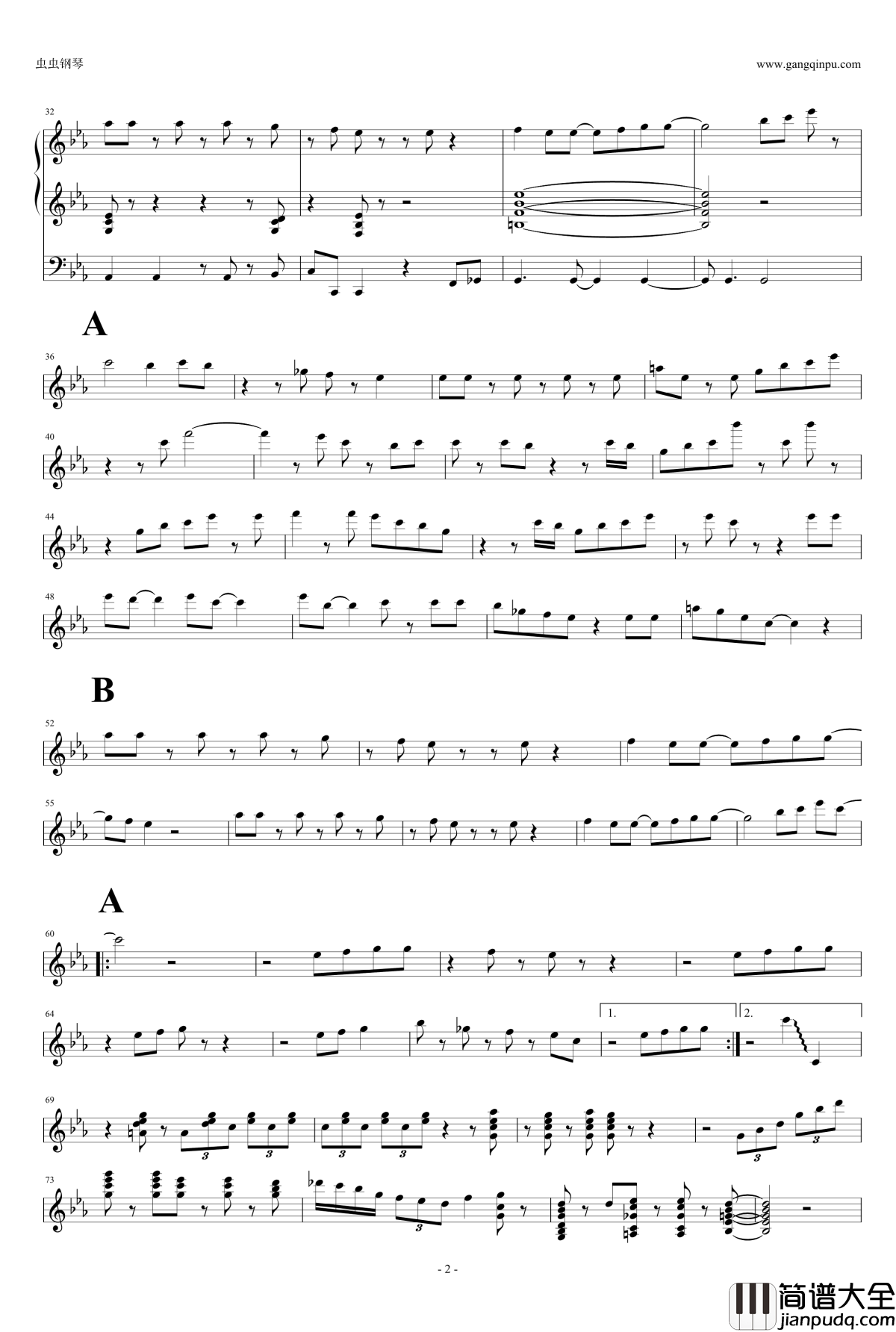 Get_on_the_boat钢琴谱_三行_Prince