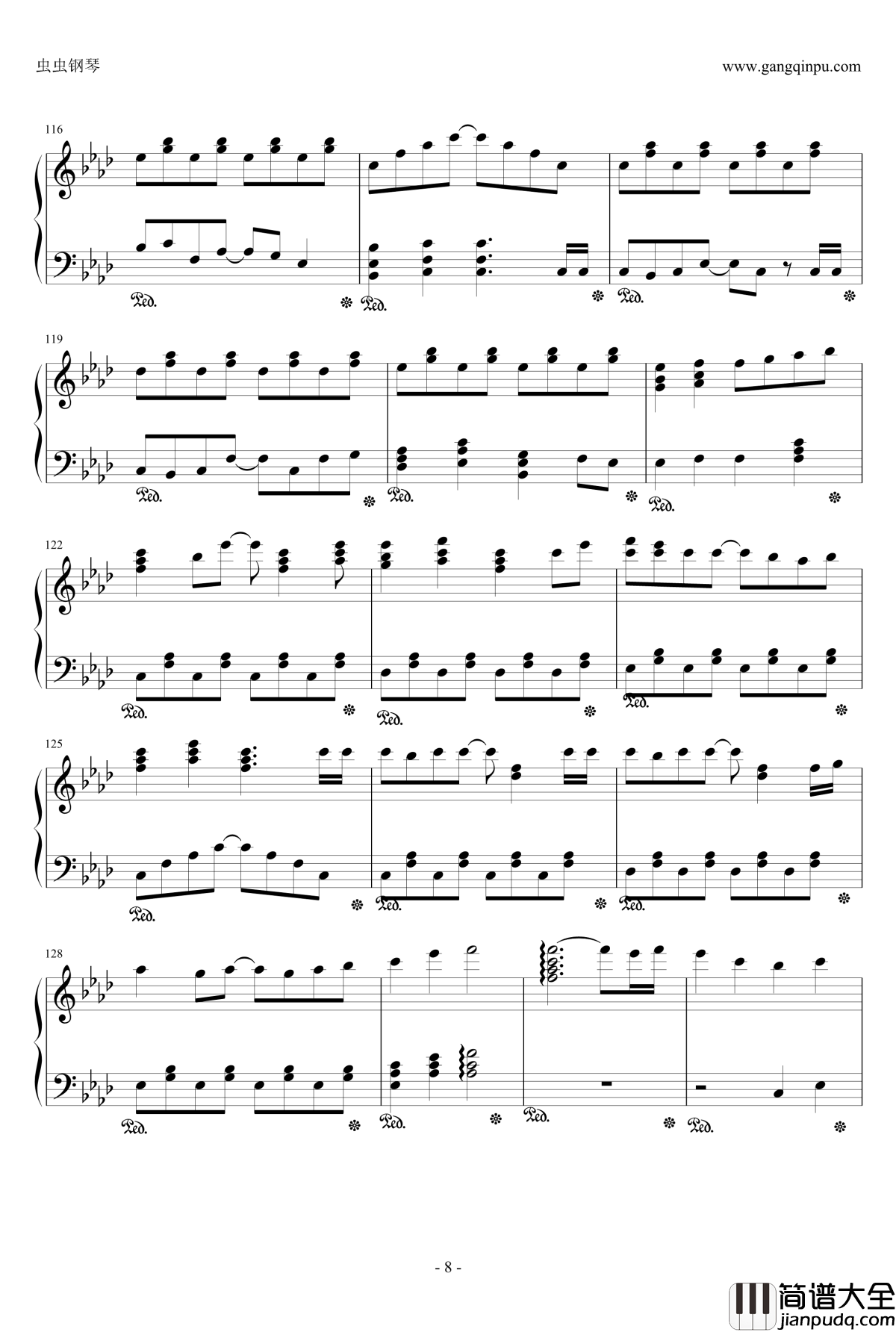 雨梦楼钢琴谱_初音未来