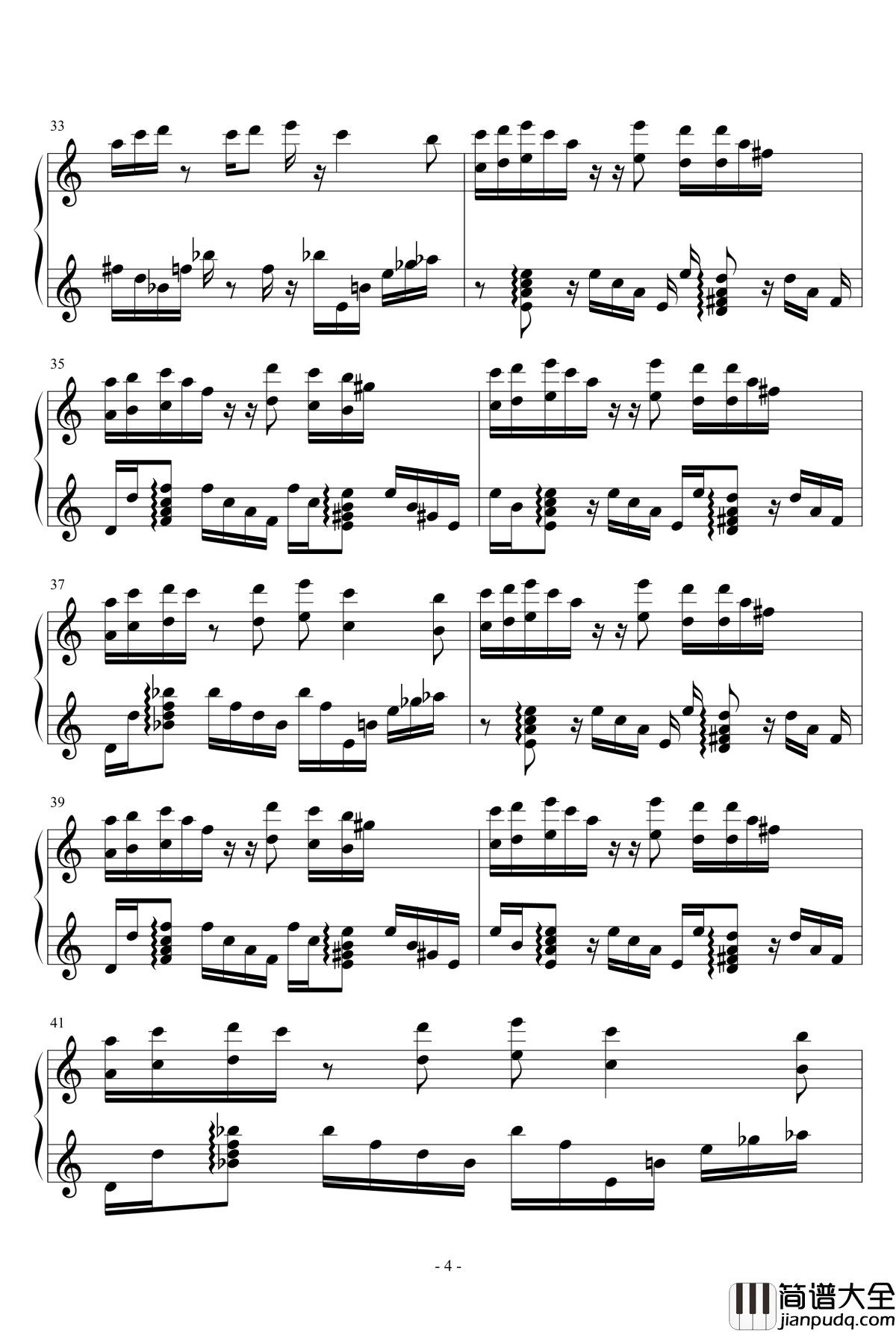 梦入芙蓉浦钢琴谱_phacks