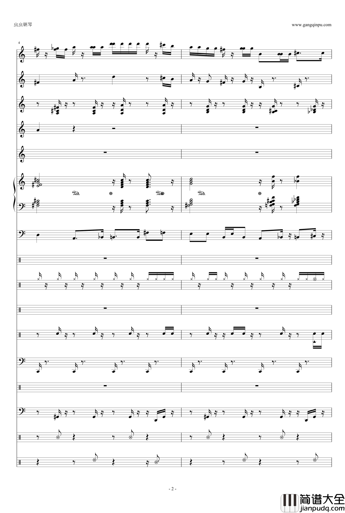 圣诞派对钢琴谱_天钦