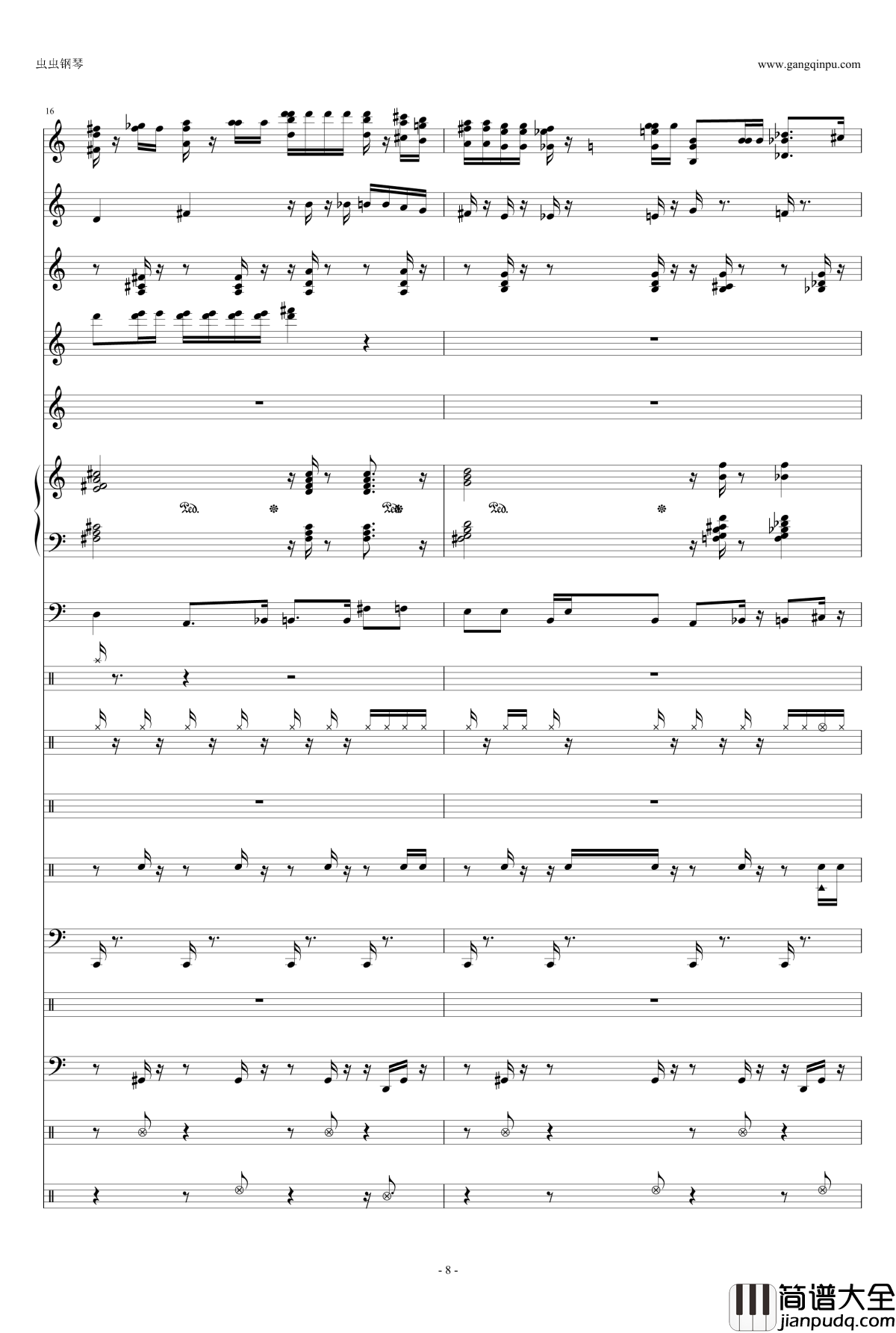 圣诞派对钢琴谱_天钦