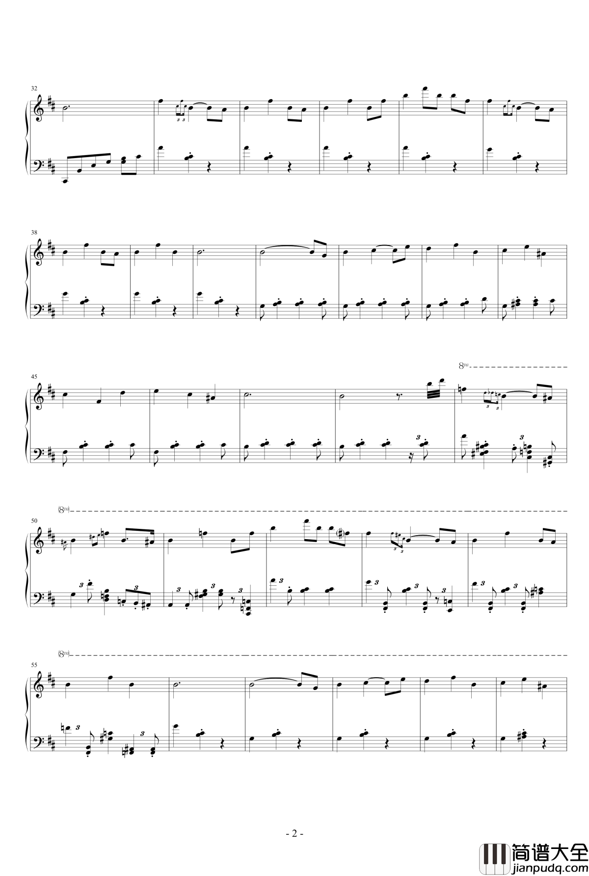 长发公主钢琴谱_配乐集升c小调