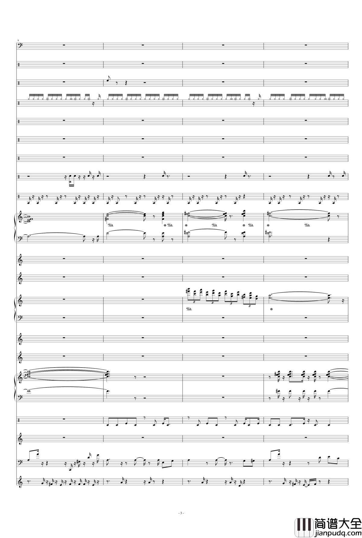 night_battle钢琴谱_天钦