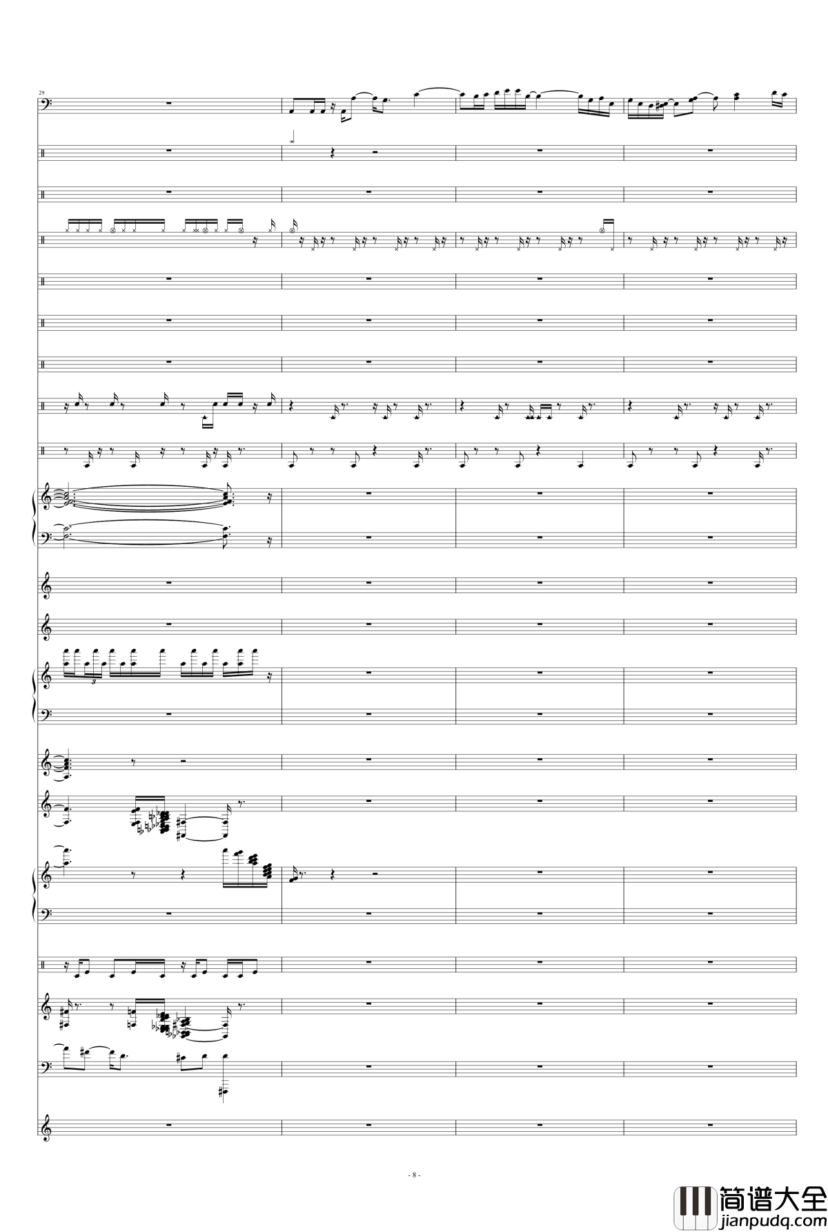 night_battle钢琴谱_天钦