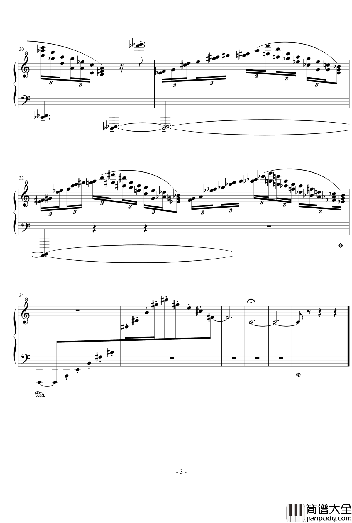 我只听见鸟叫声和雷声钢琴谱_流行追梦人