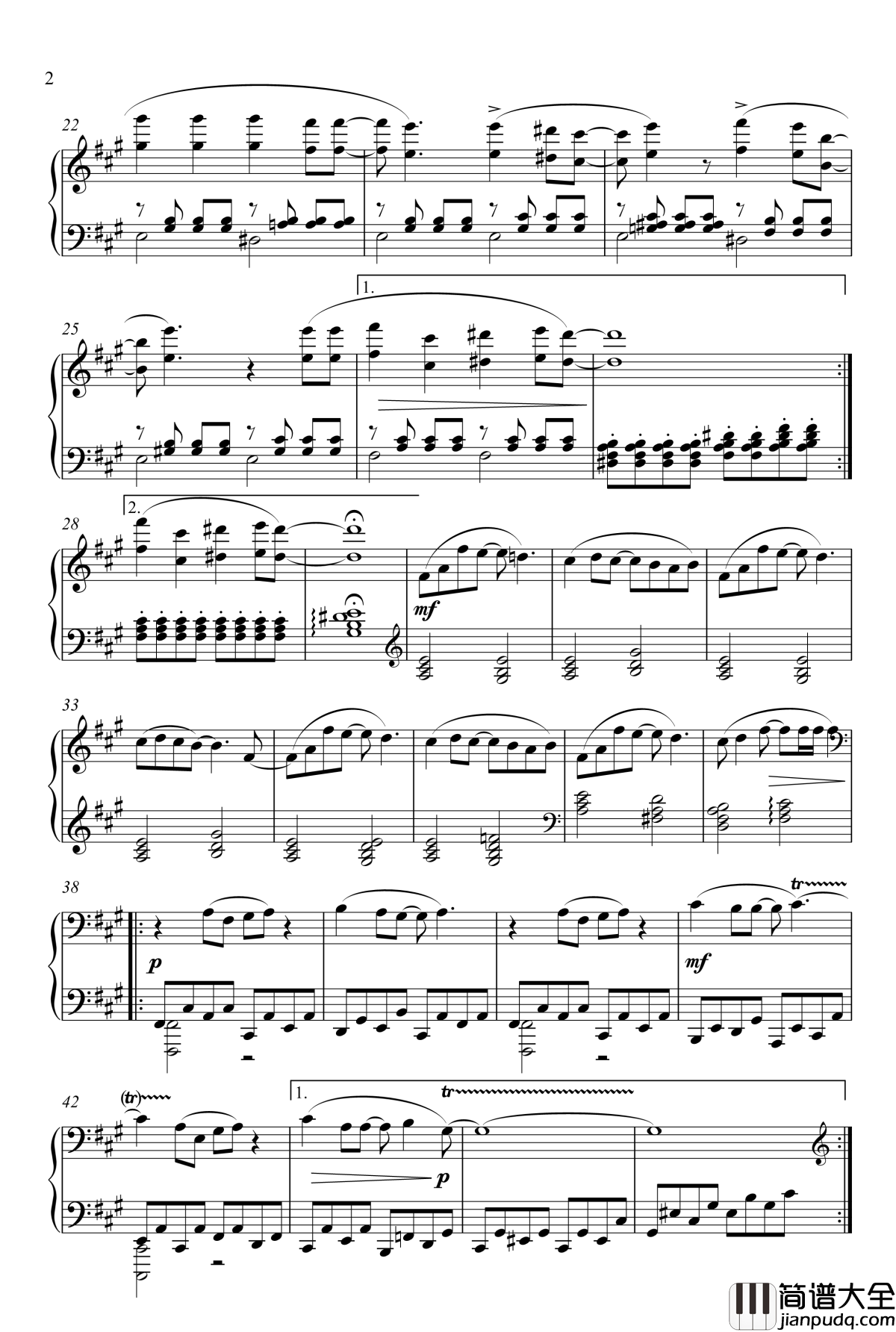 奇迹再现钢琴谱_作废_迪迦奥特曼