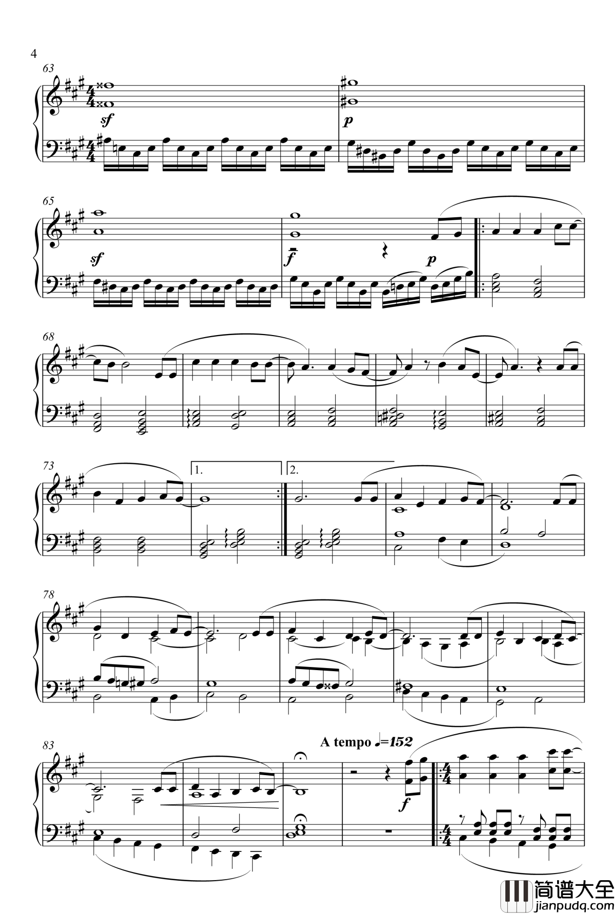 奇迹再现钢琴谱_作废_迪迦奥特曼