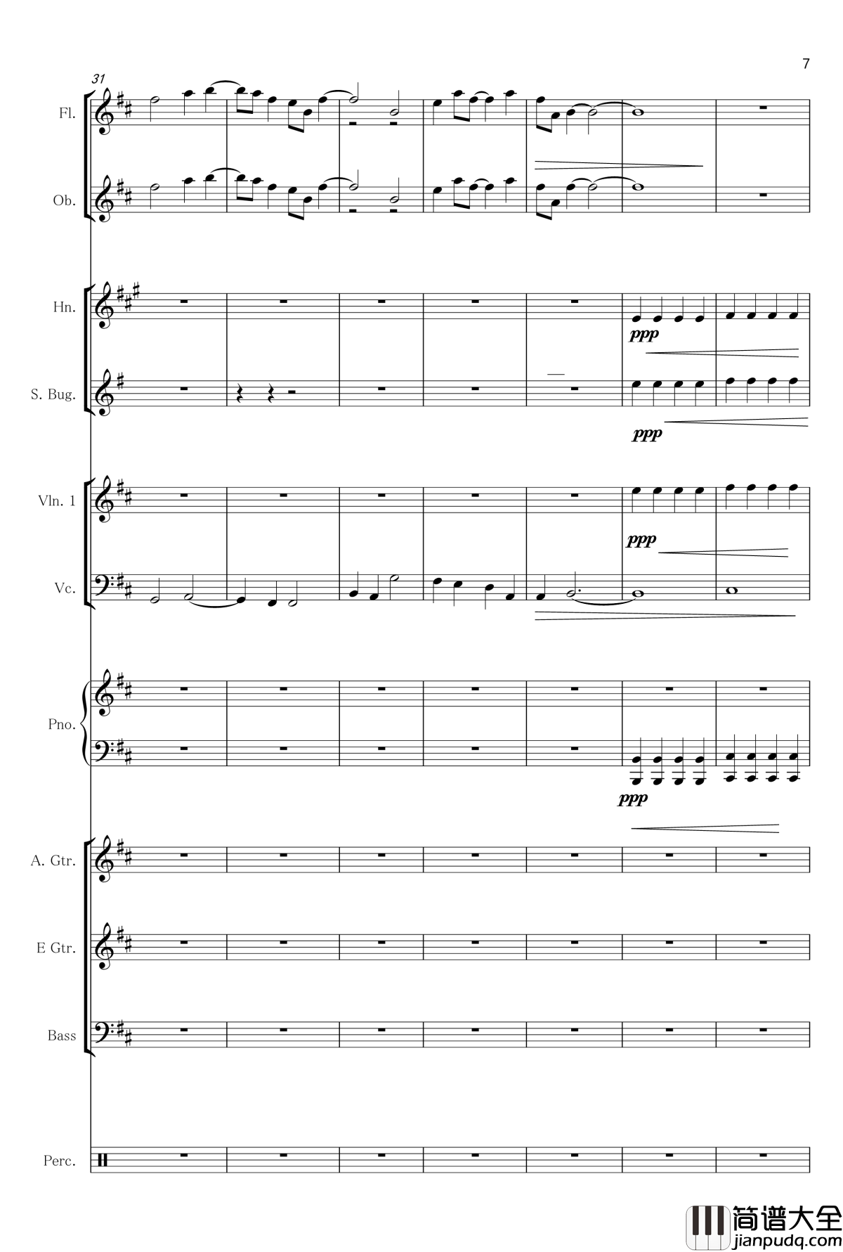 听风总谱钢琴谱_hishsing