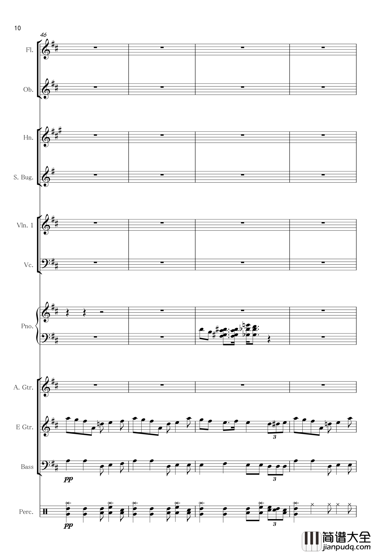 听风总谱钢琴谱_hishsing