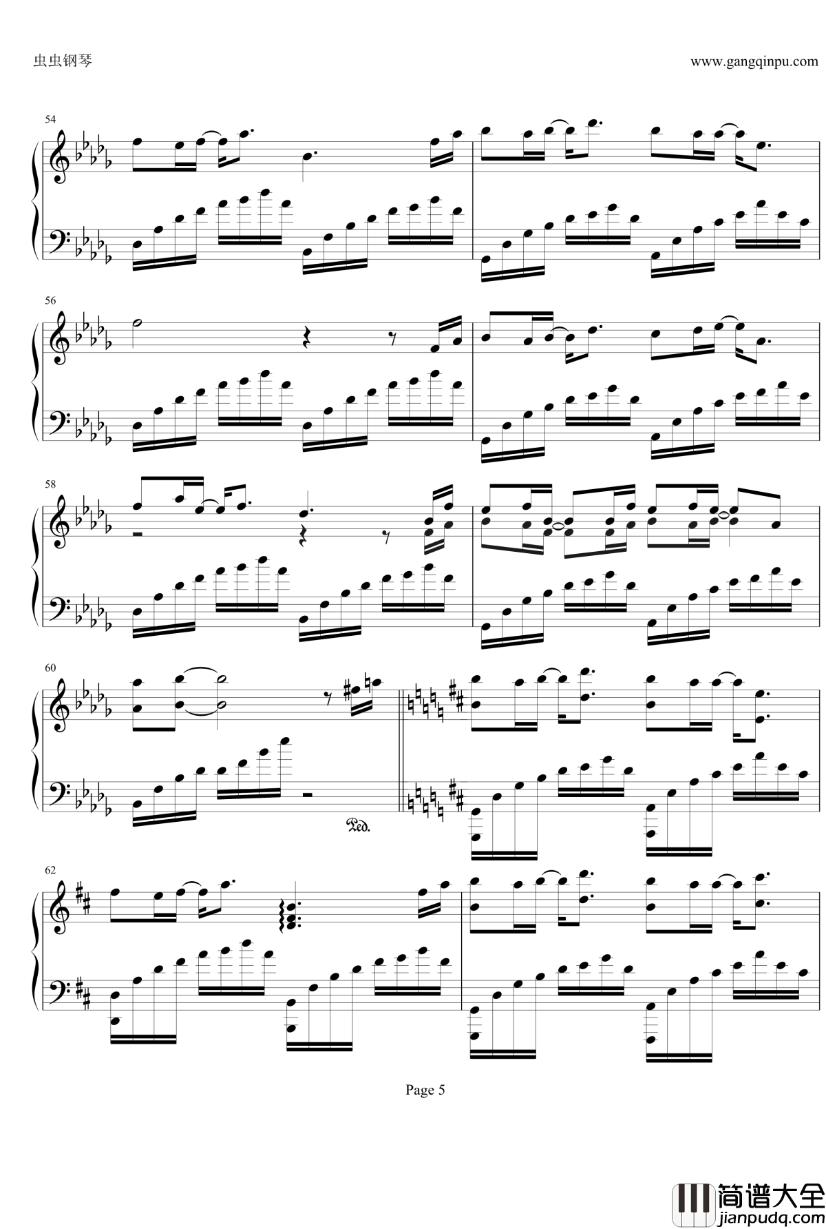 你我钢琴谱_2014版神雕侠侣片尾曲_陈妍希