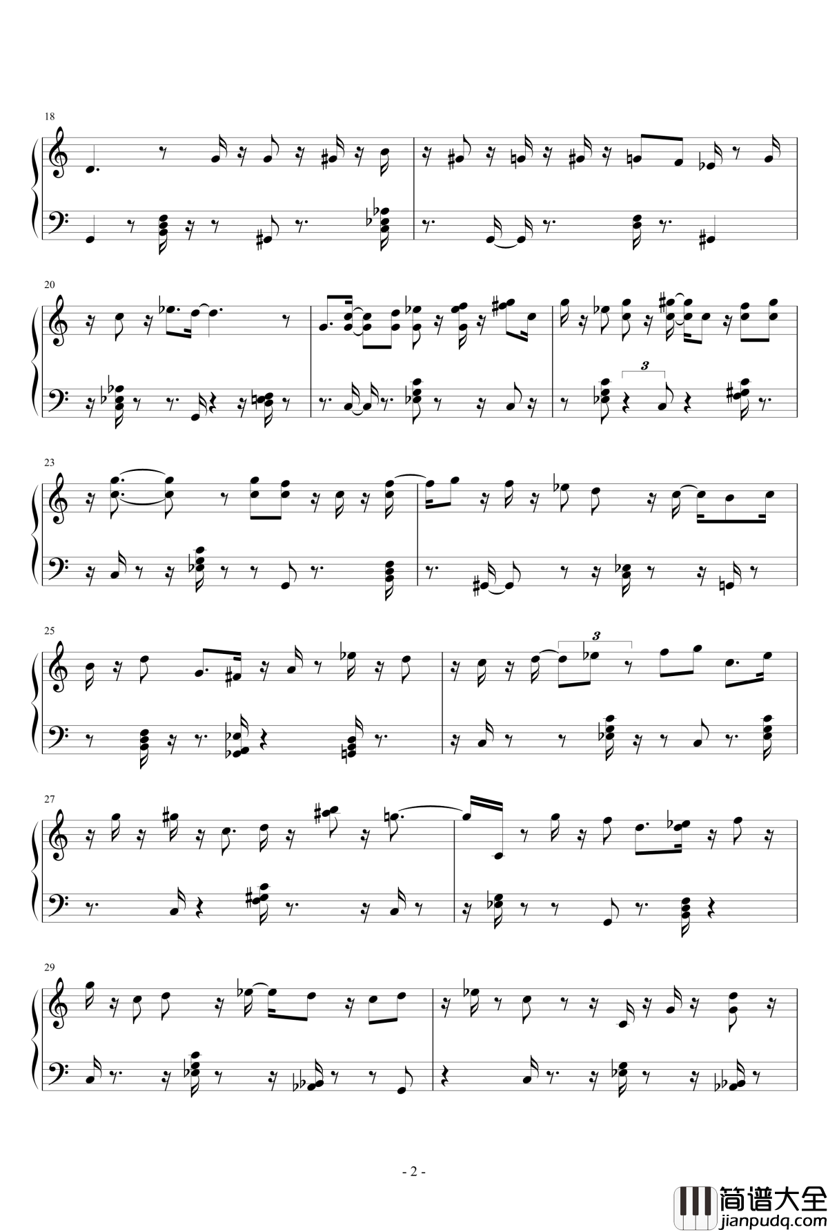 钢琴日记钢琴谱_7月2日_eggming