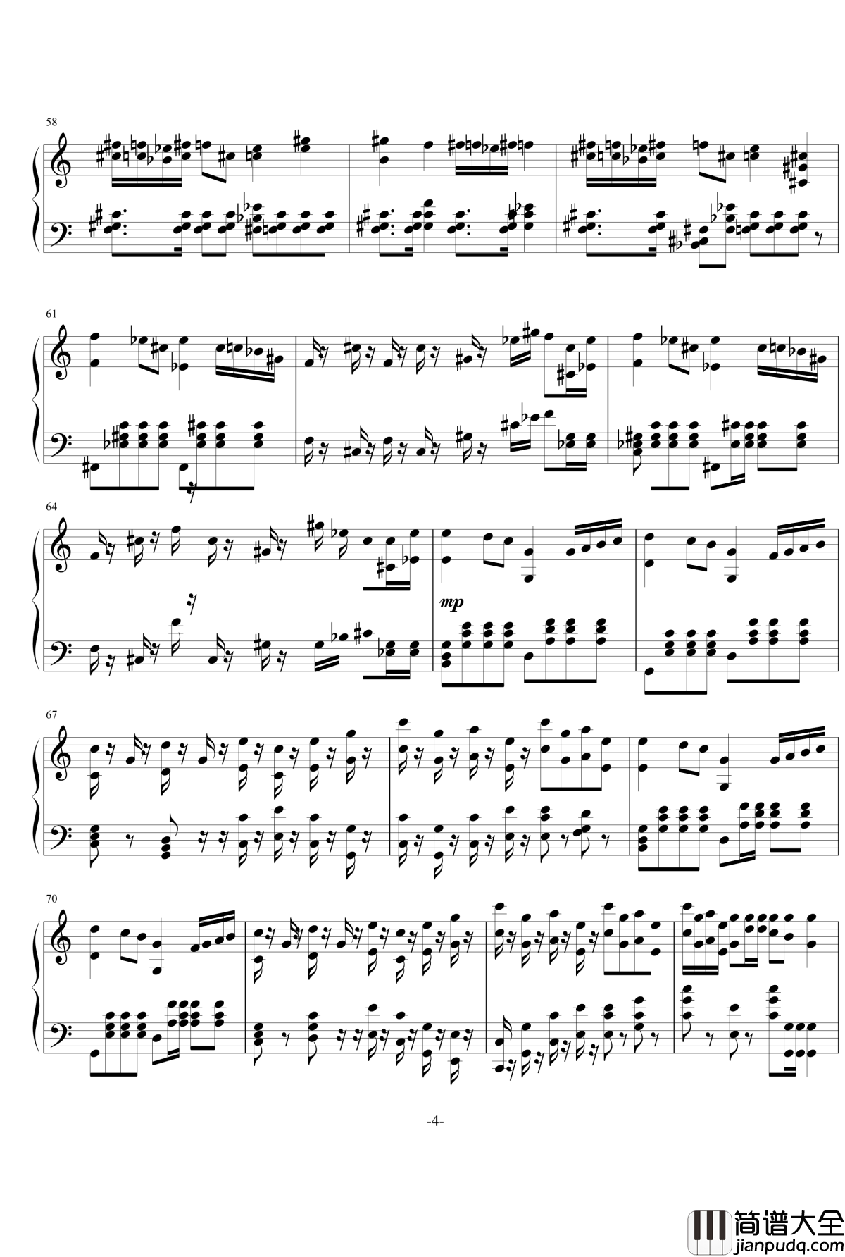 凯旋的士兵进行曲钢琴谱_Holywind