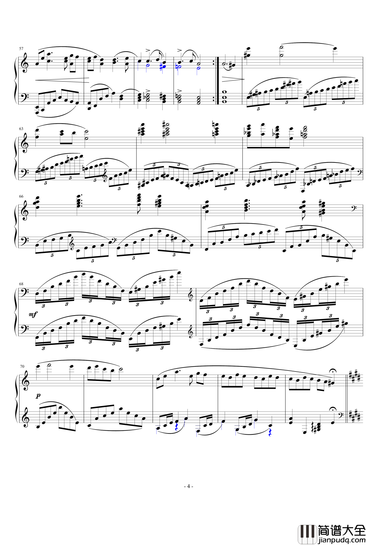 暖春钢琴谱_练习曲_四季_yutianyue126