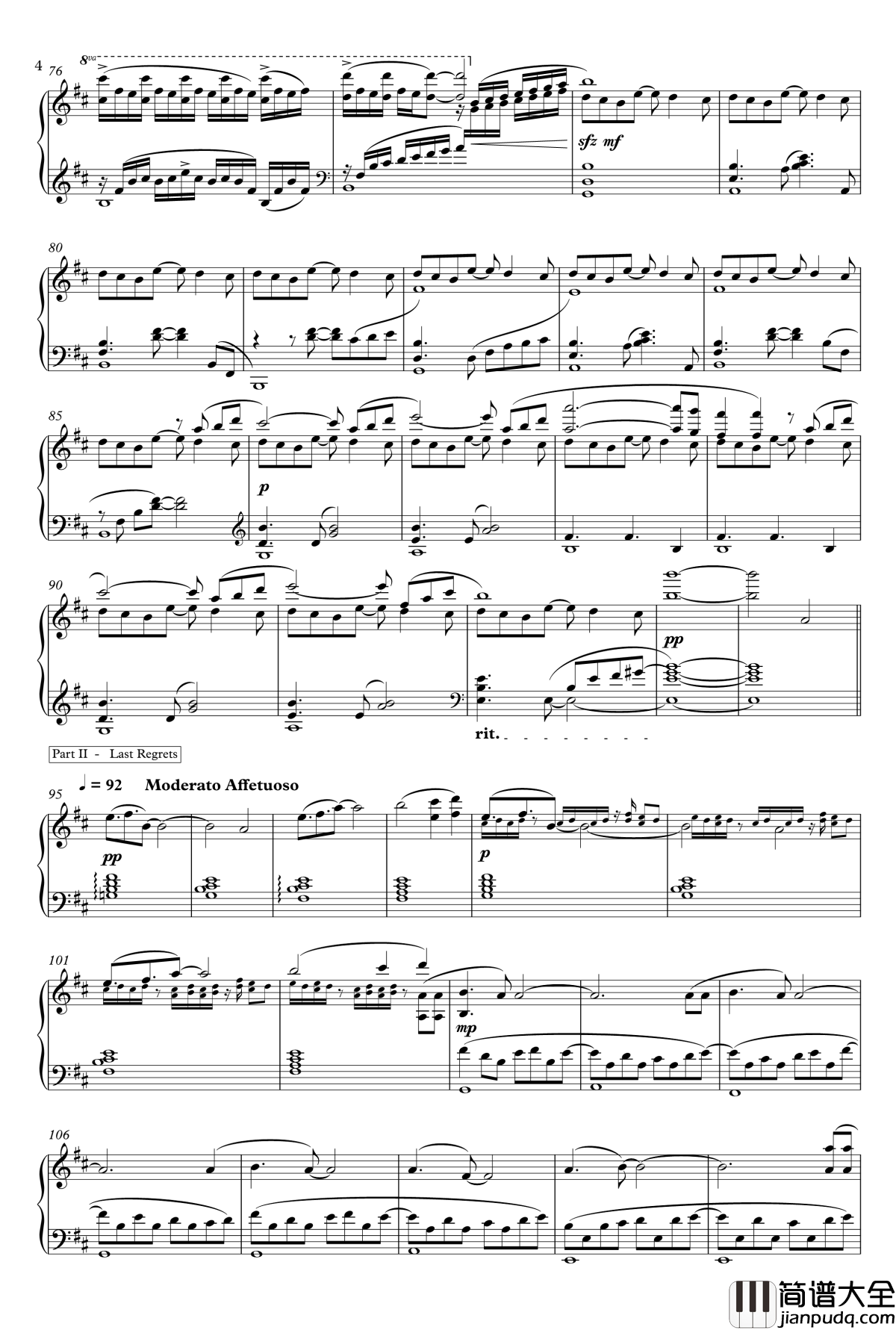 Key社经典曲目串烧钢琴谱_Animenz