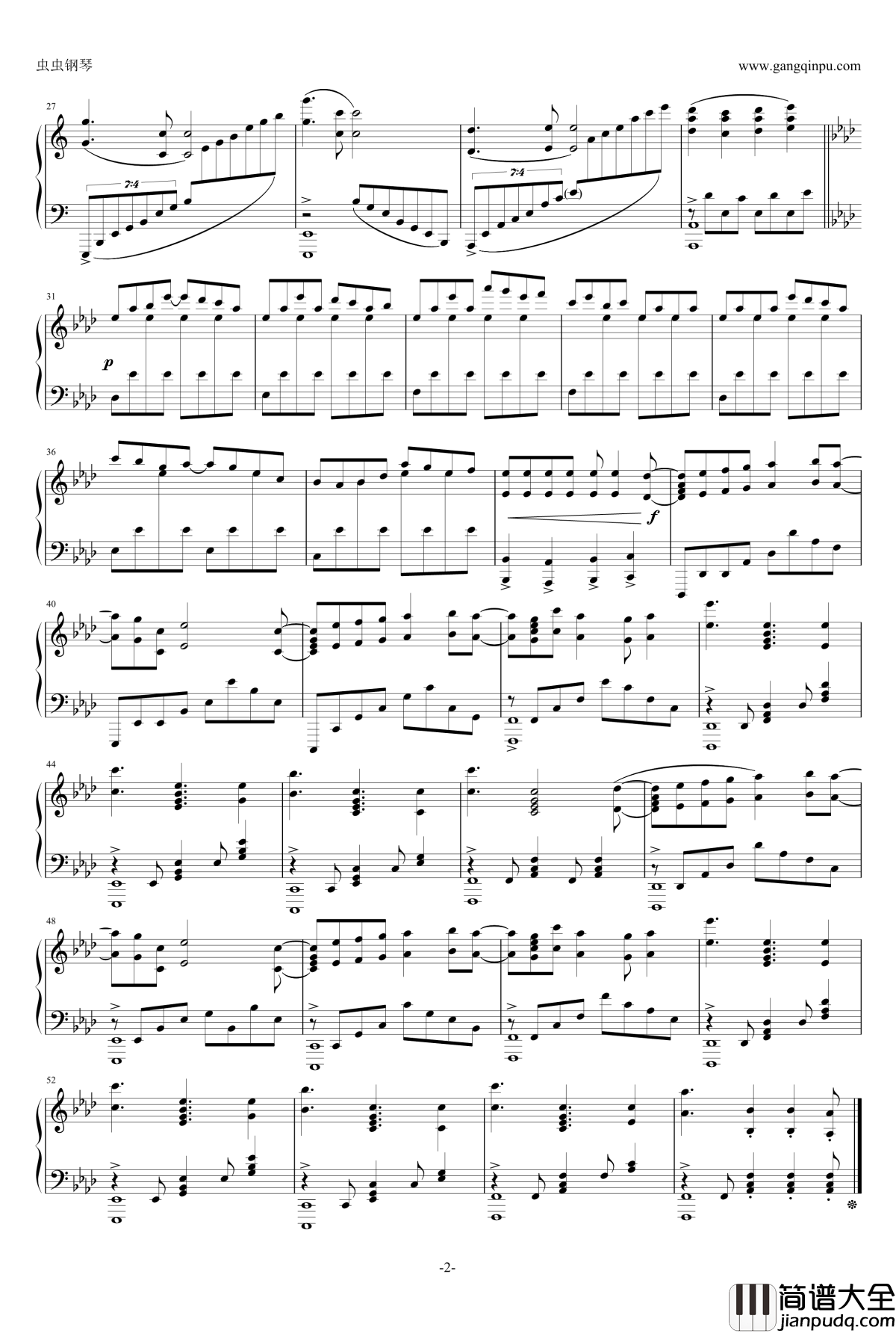 Bravely_You【Charlotte】_OP_钢琴谱_夏洛特