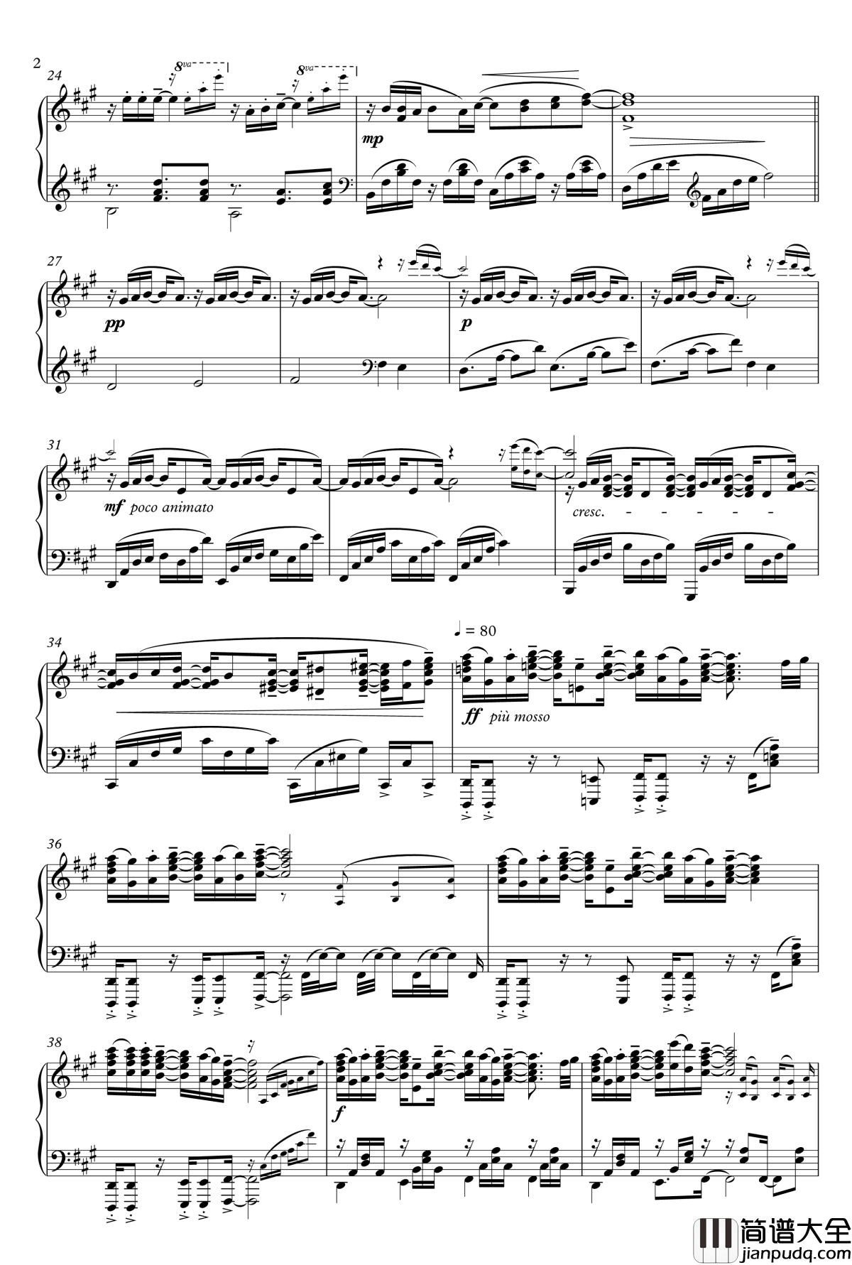 光るなら_四月是你的谎言_OP钢琴谱_Animenz