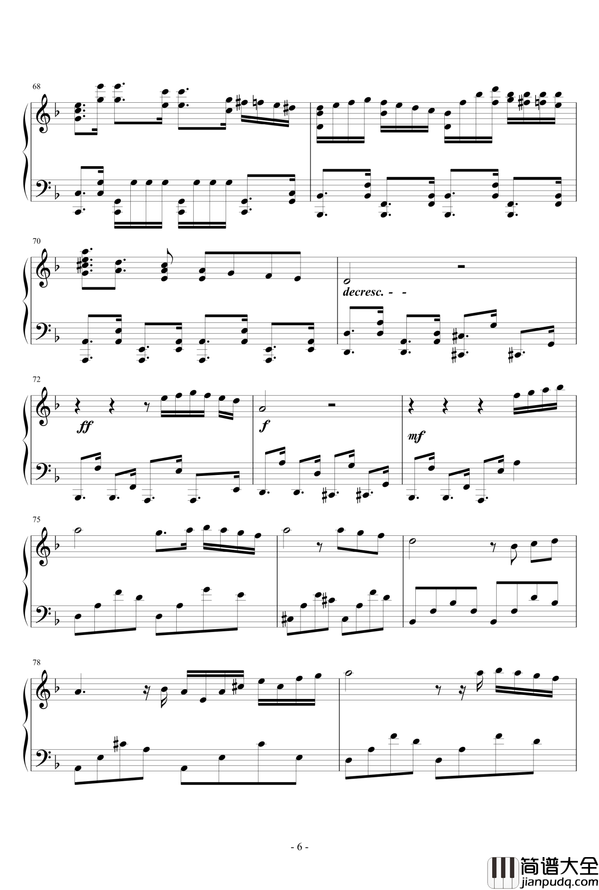 Disenchanted钢琴谱_狂音§