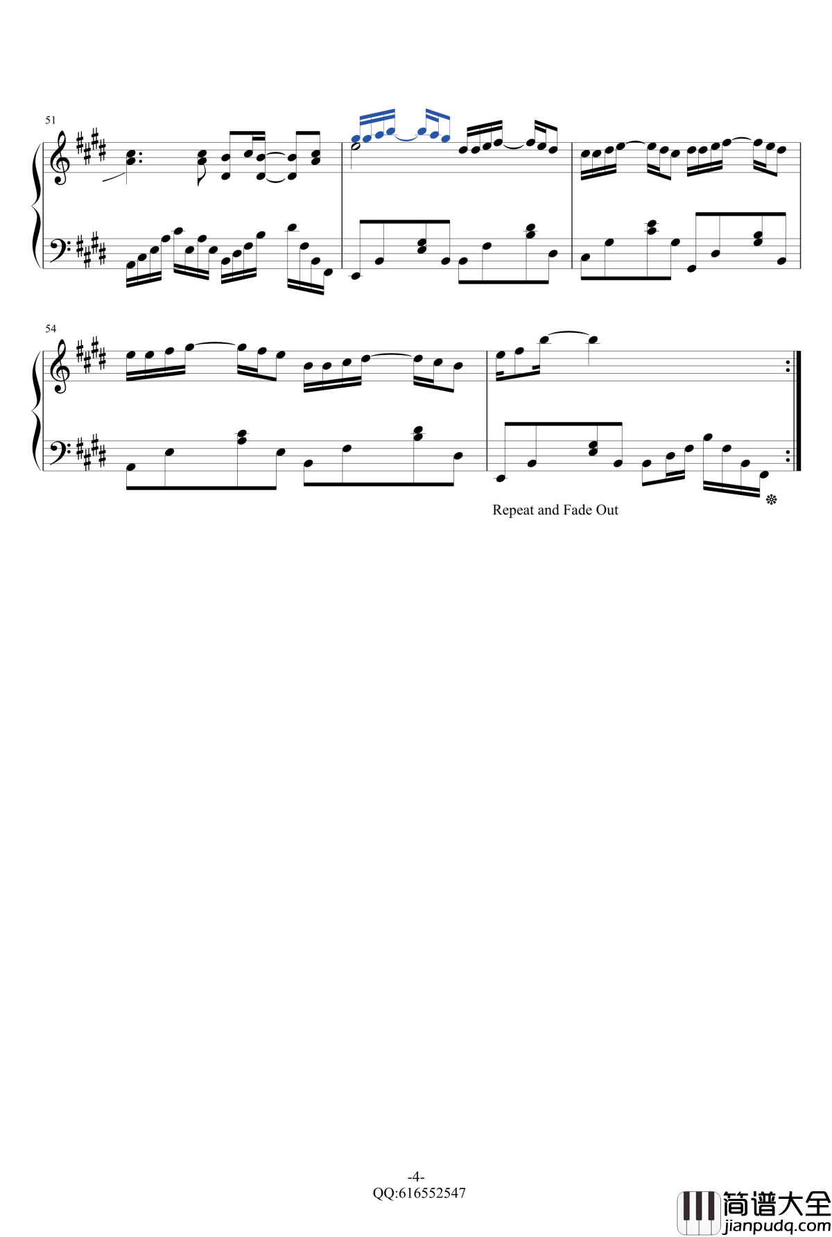 光辉岁月钢琴独奏钢琴谱_金龙鱼160725_beyond