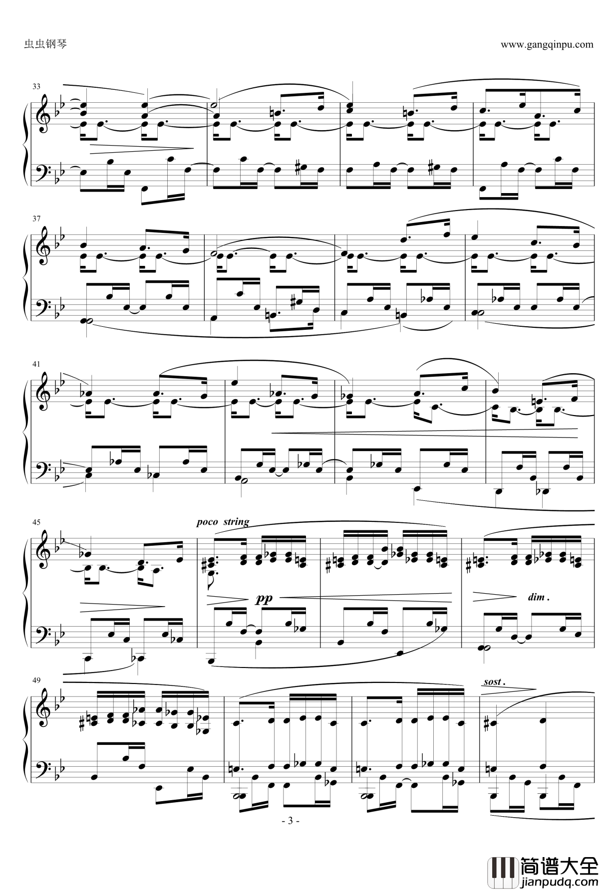 间奏曲钢琴谱_Op.76__No.4_勃拉姆斯