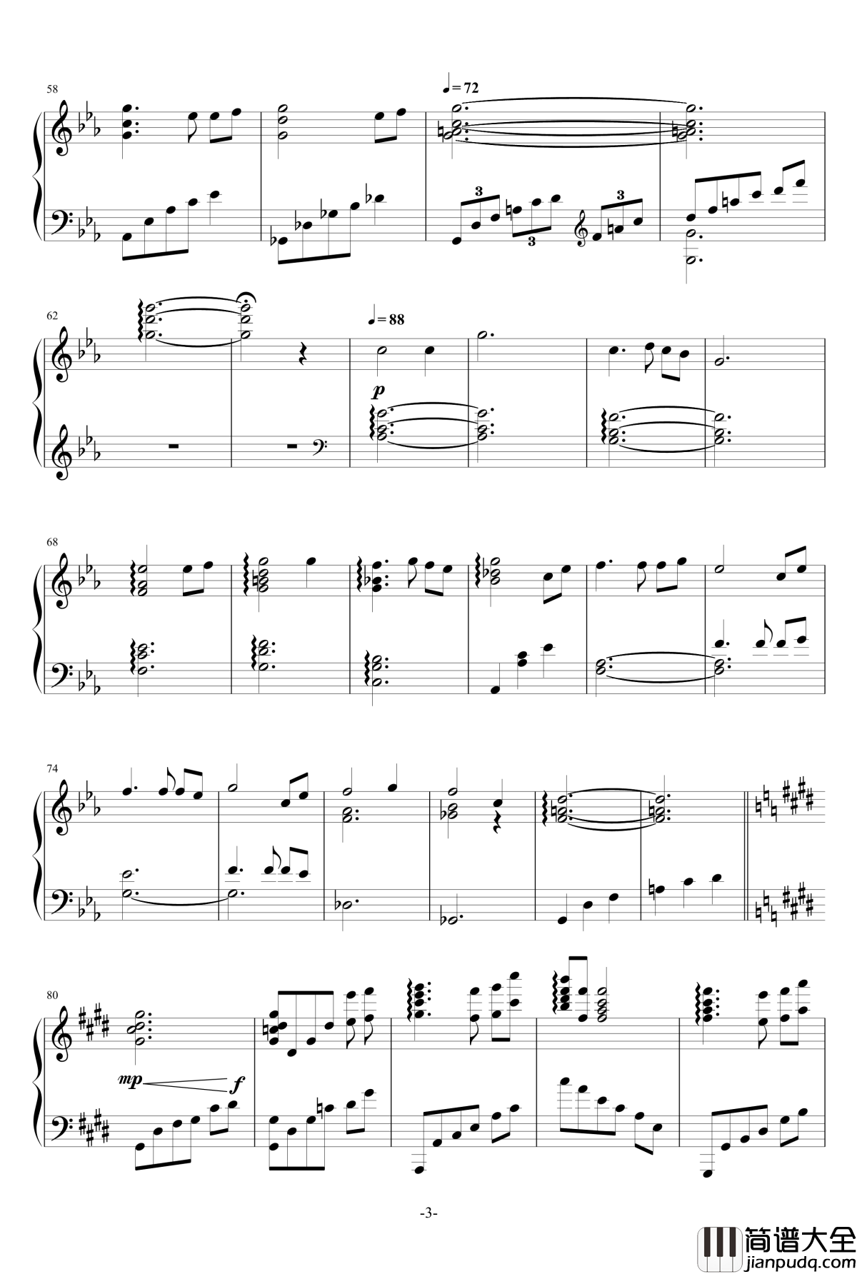 罪恶王冠Euterpe钢琴谱_Animenz简化版v2_エウテルペ_EGOIST