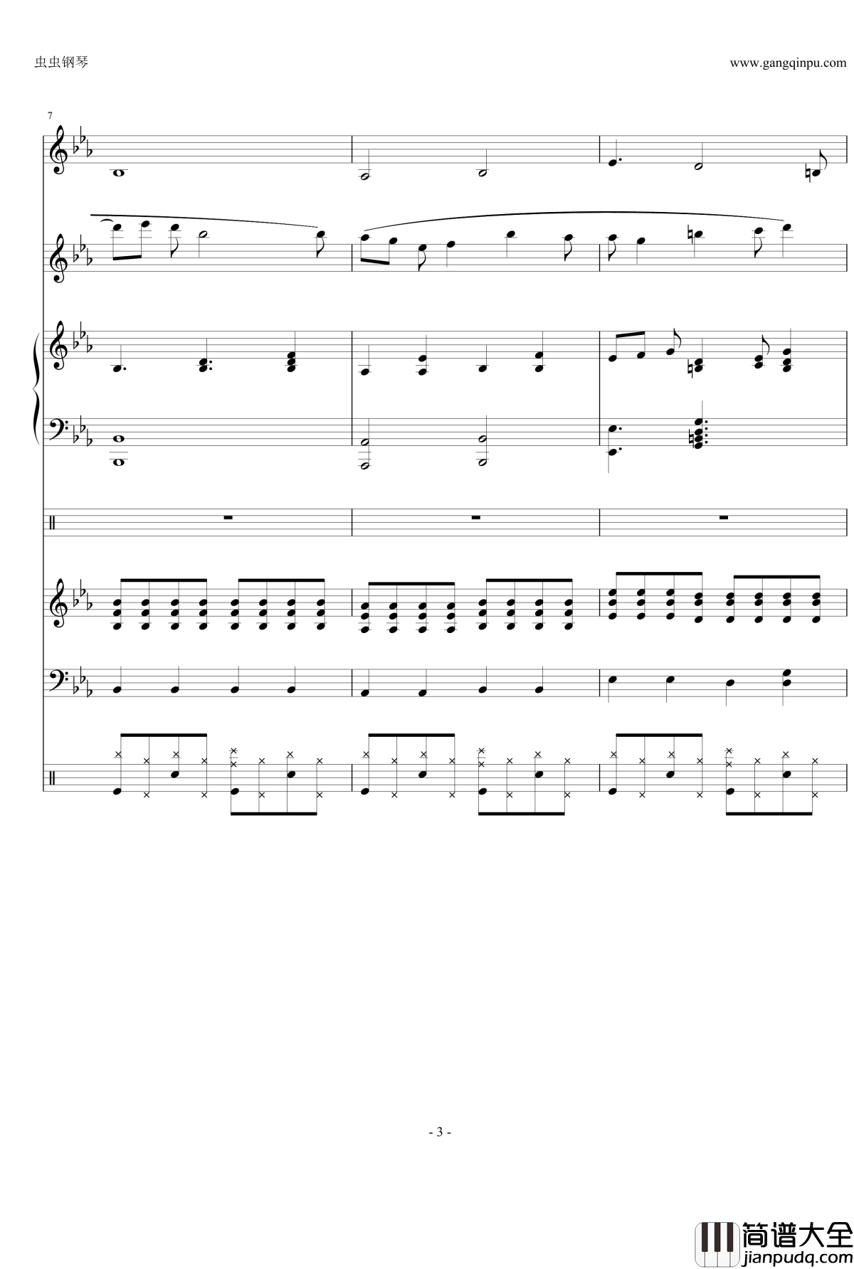 fatestay_night_UBW钢琴谱_总谱【ENE】