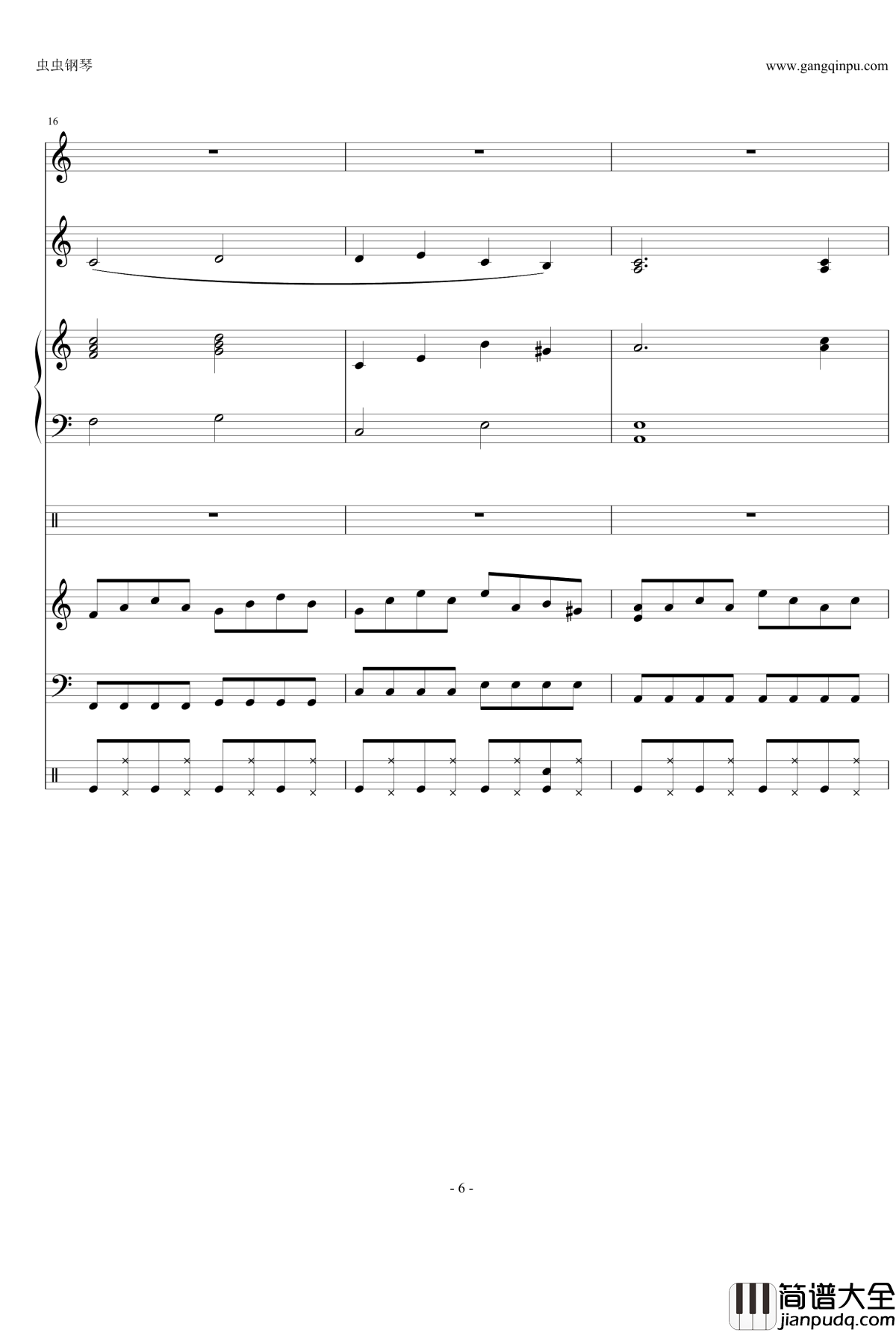 fatestay_night_UBW钢琴谱_总谱【ENE】