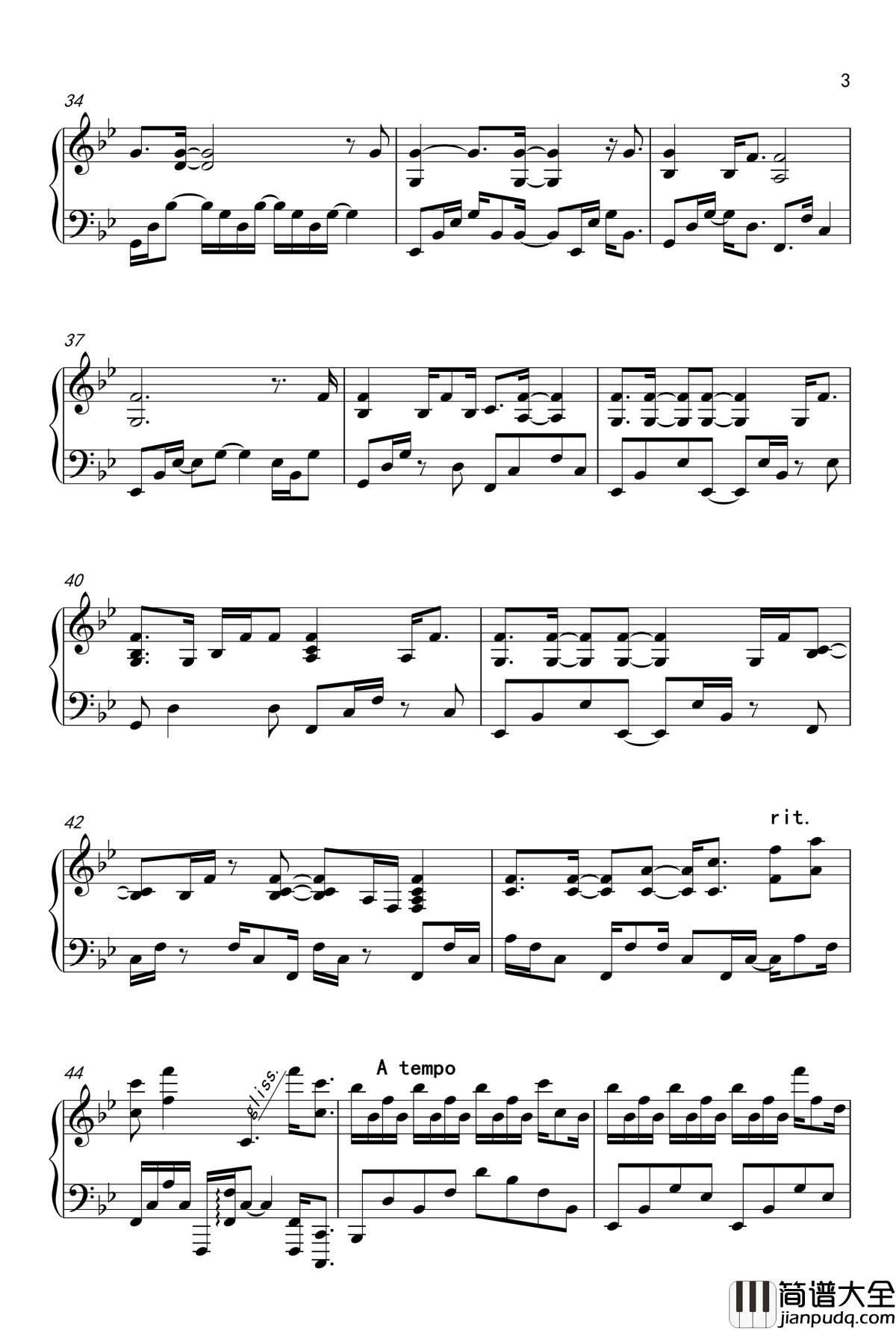 A_Bird_Story钢琴谱_Kan_Gao