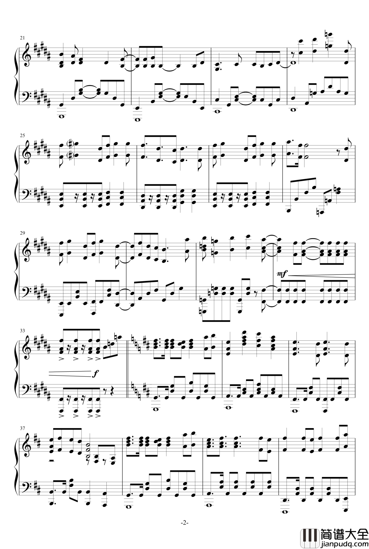 花舞少女ED花雪钢琴谱_Full_ver.