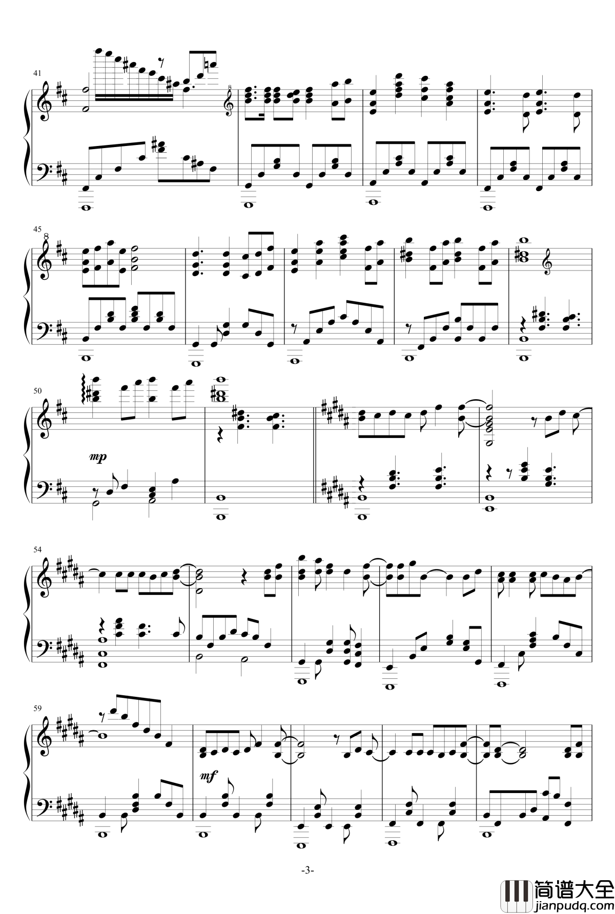 花舞少女ED花雪钢琴谱_Full_ver.