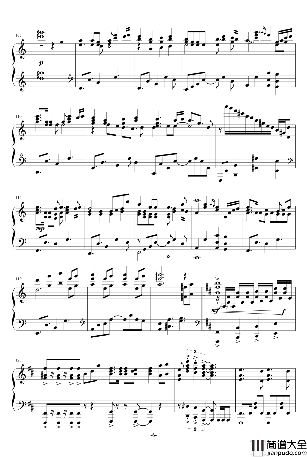 花舞少女ED花雪钢琴谱_Full_ver.