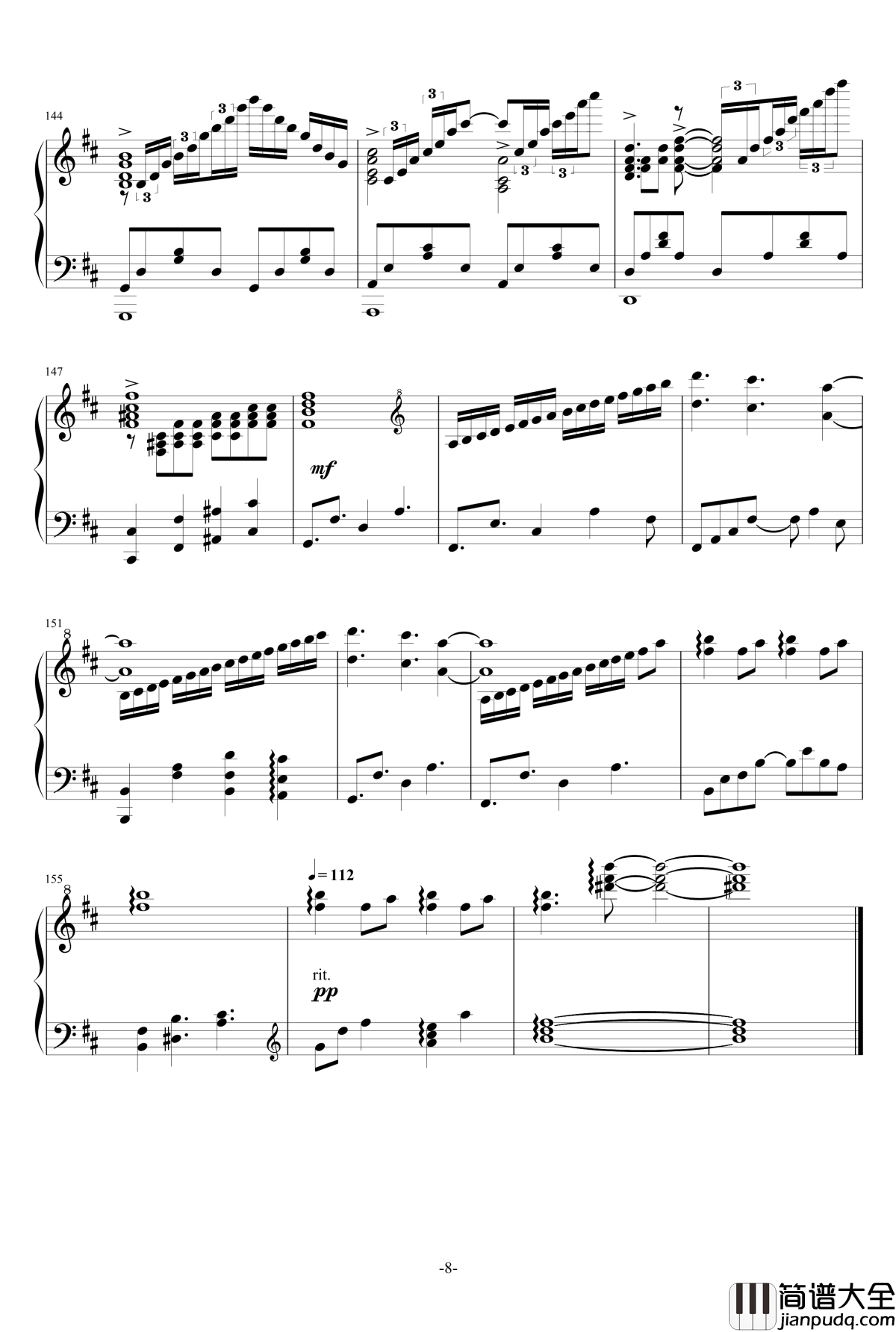 花舞少女ED花雪钢琴谱_Full_ver.