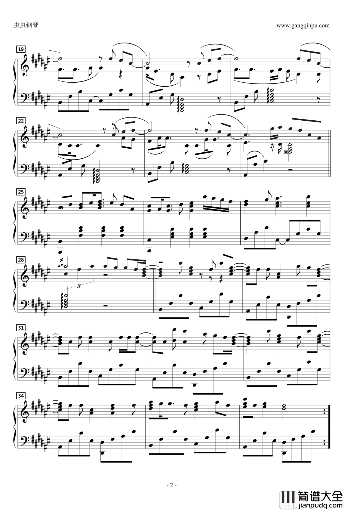 Stand_Still钢琴谱_动漫