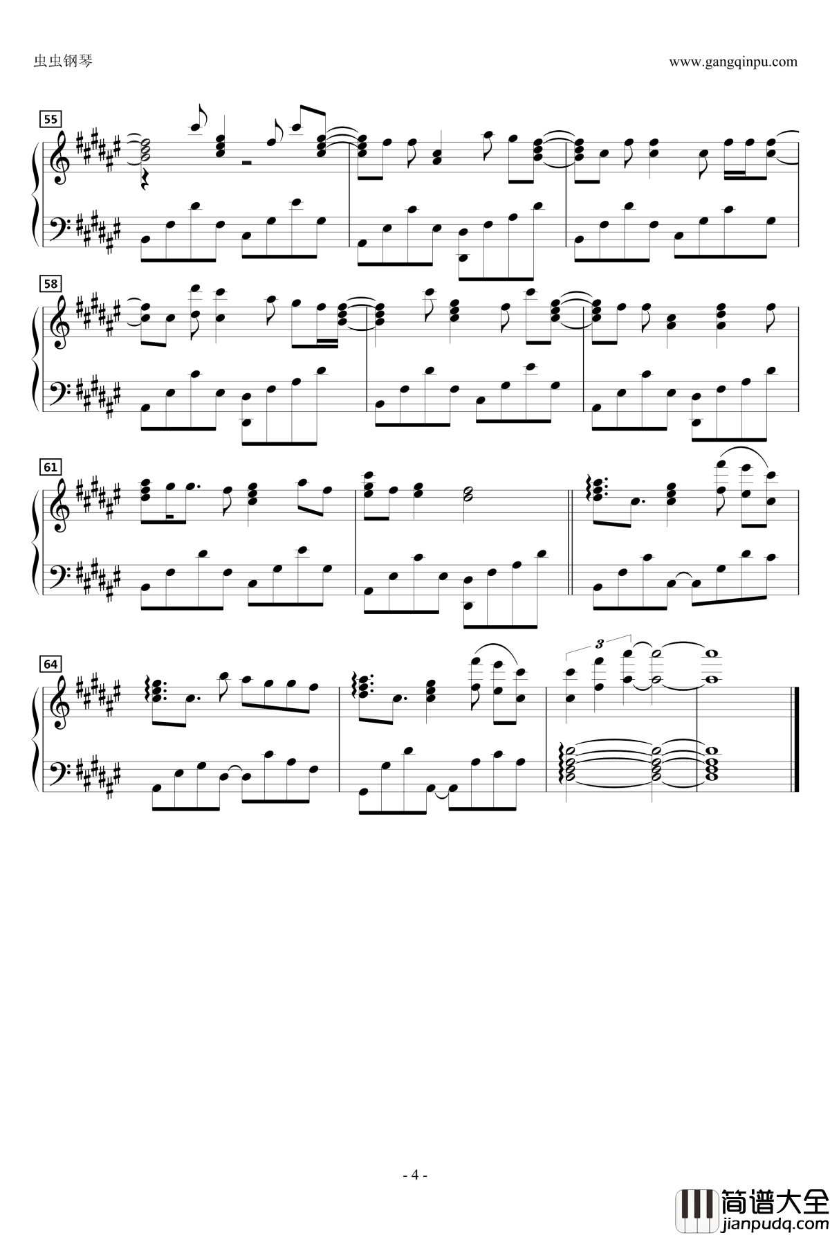 Stand_Still钢琴谱_动漫