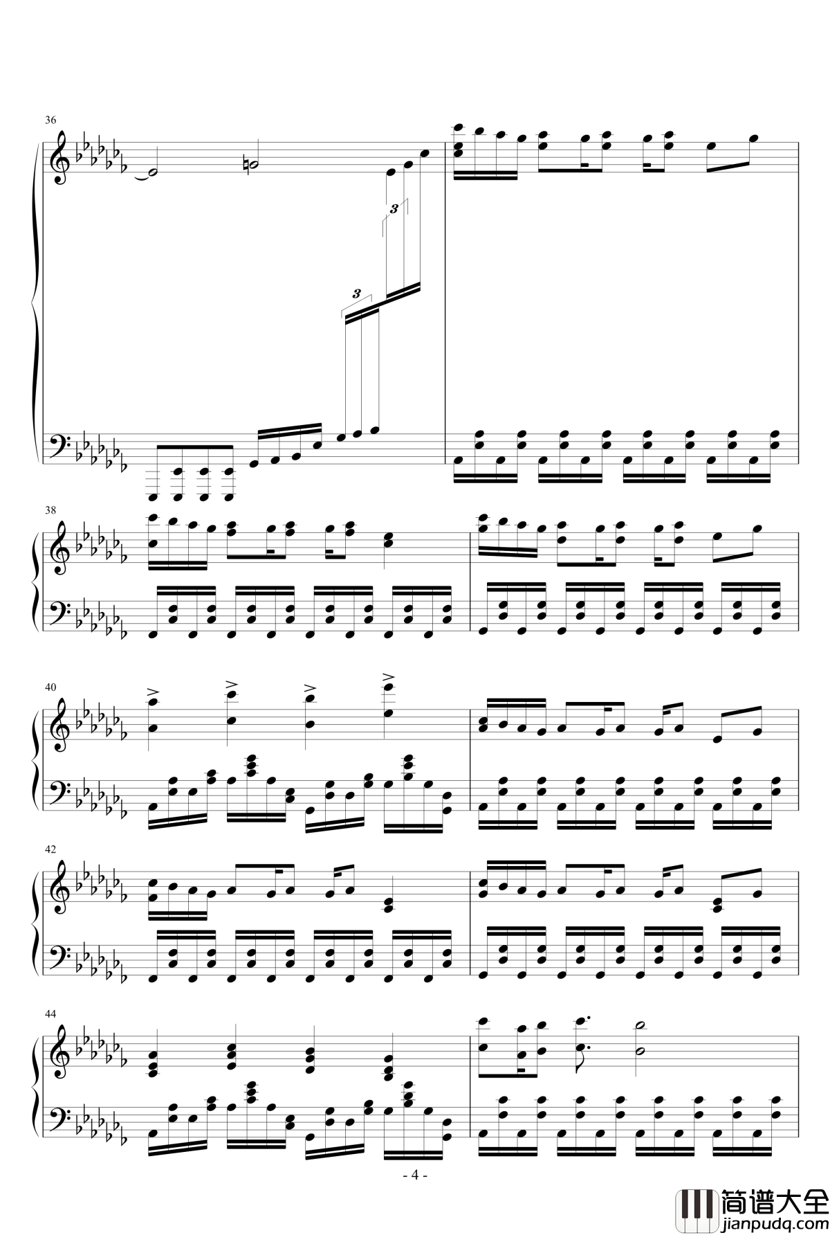 拂晓抵达钢琴谱_初音未来_[初音×巡音]