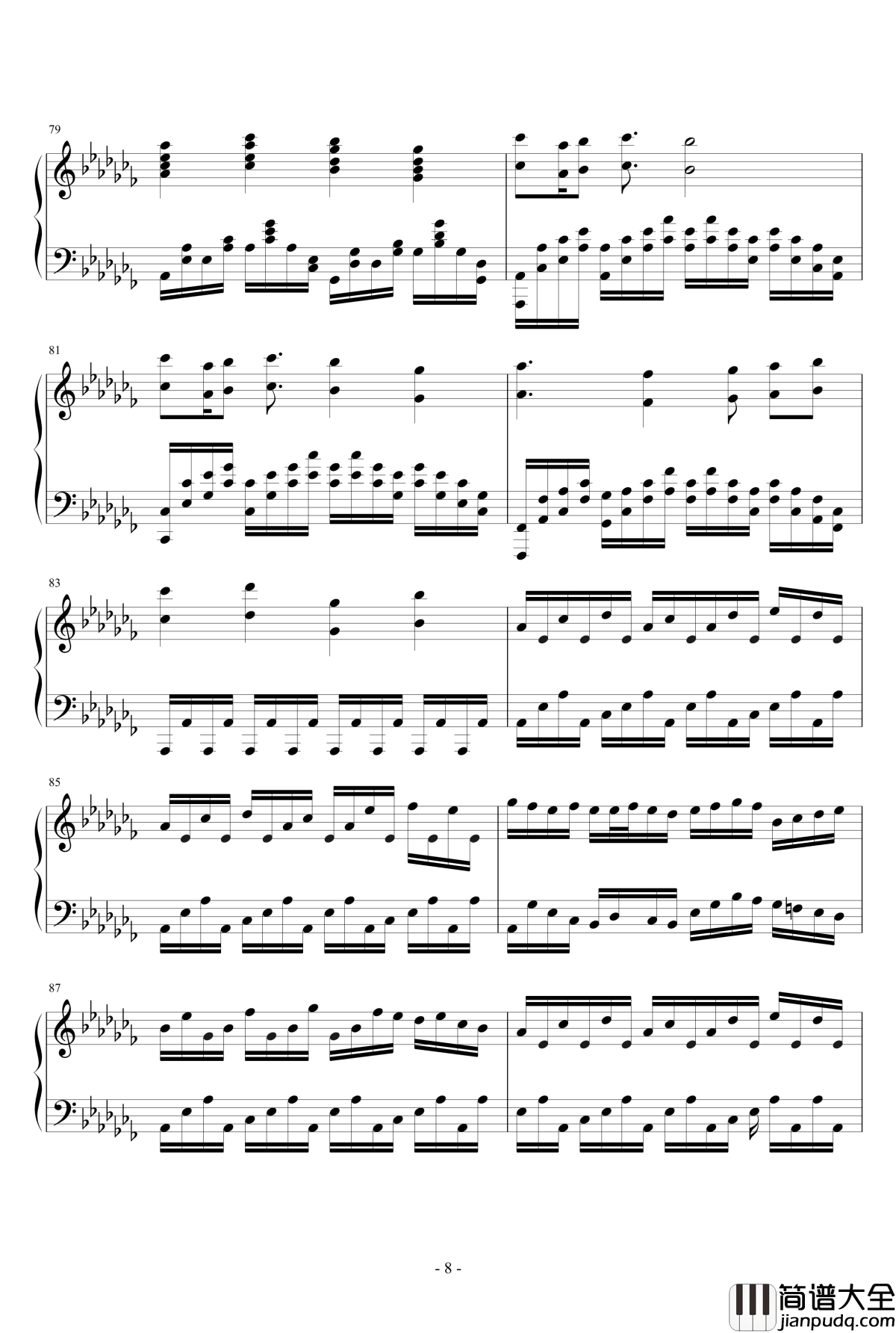 拂晓抵达钢琴谱_初音未来_[初音×巡音]