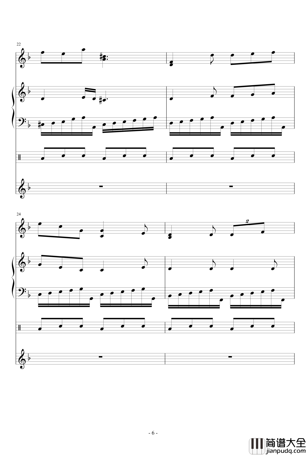 荒野幻象钢琴谱_奈美铃子