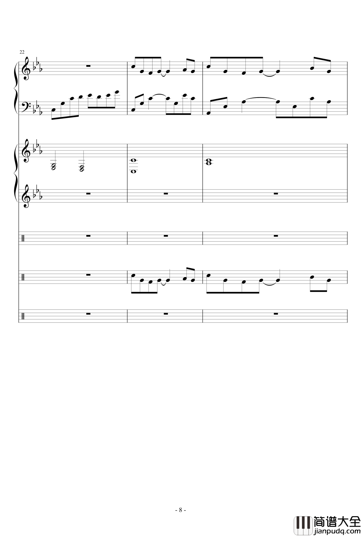 错逝钢琴谱_Ydolem